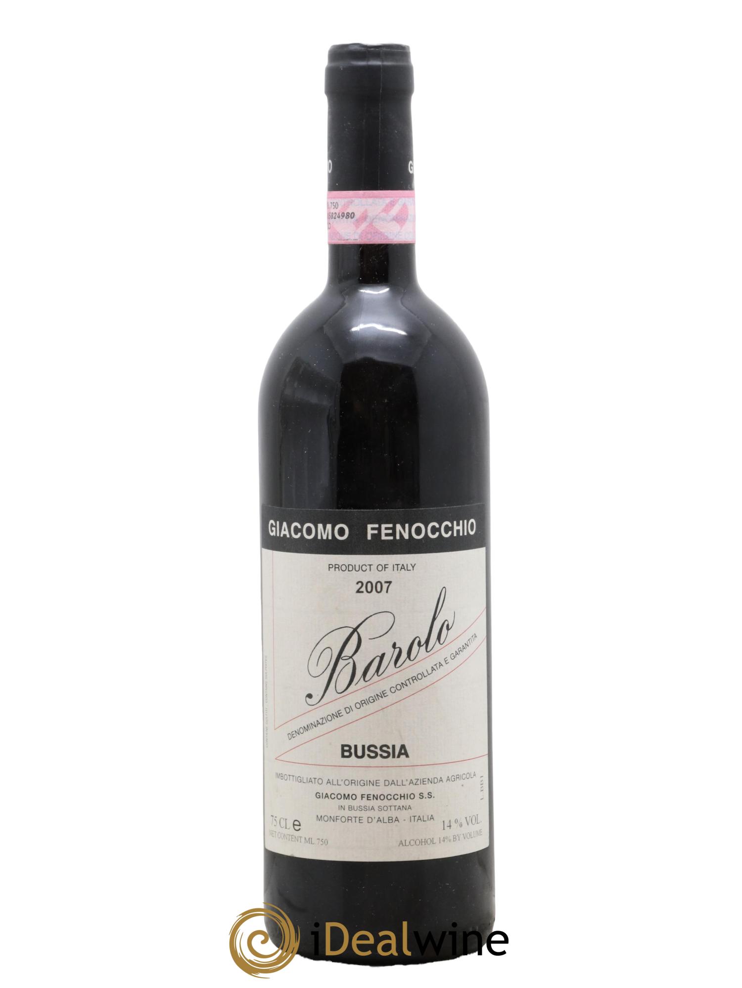 Barolo Bussia Giacomo Fenocchio 2007 - Lot de 1 bouteille - 0