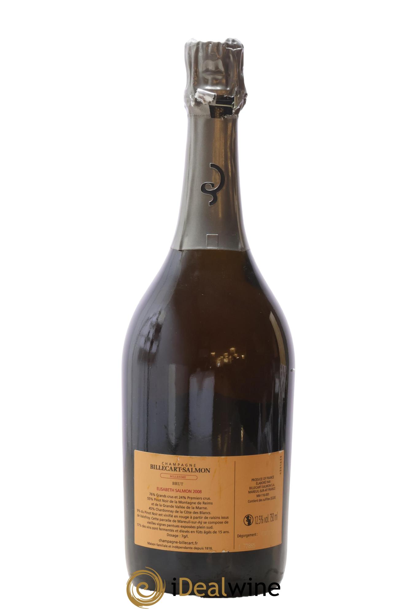 Elisabeth Salmon Billecart-Salmon 2008 - Lotto di 1 bottiglia - 1