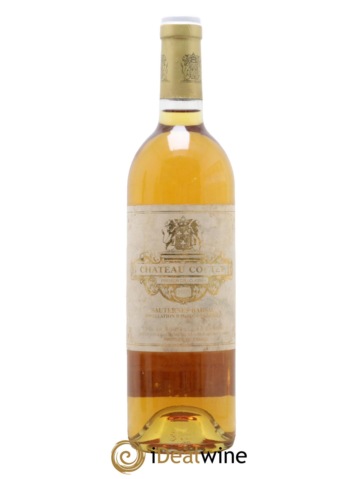 Château Coutet 1er Grand Cru Classé 1999 - Lot de 1 bouteille - 0