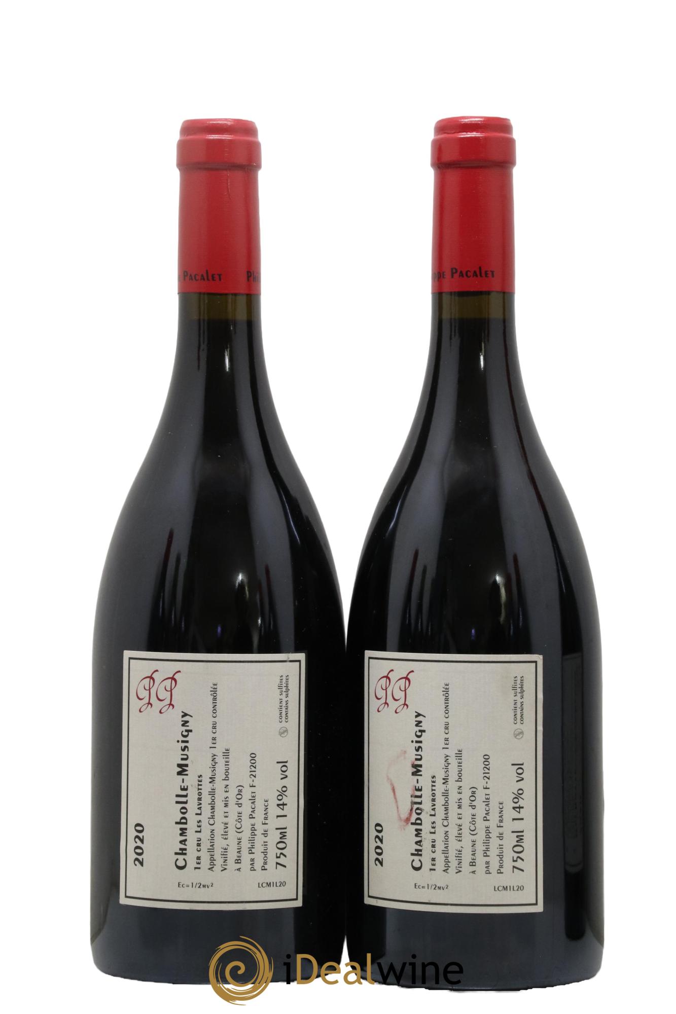 Chambolle-Musigny 1er Cru Les Lavrottes Philippe Pacalet 2020 - Lot de 2 bouteilles - 1