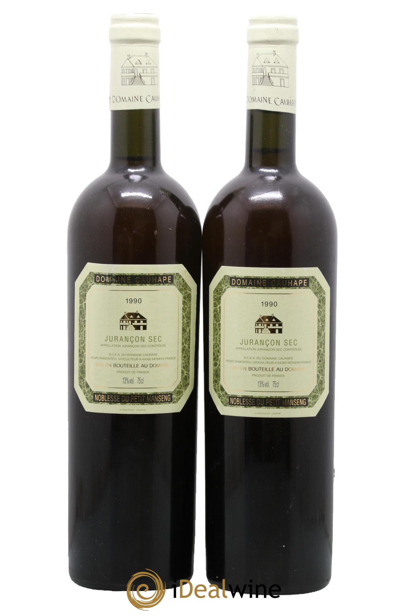 Jurançon Sec Noblesse Du Petit Manseng Cauhapé 1990 - Lot de 2 bouteilles - 0