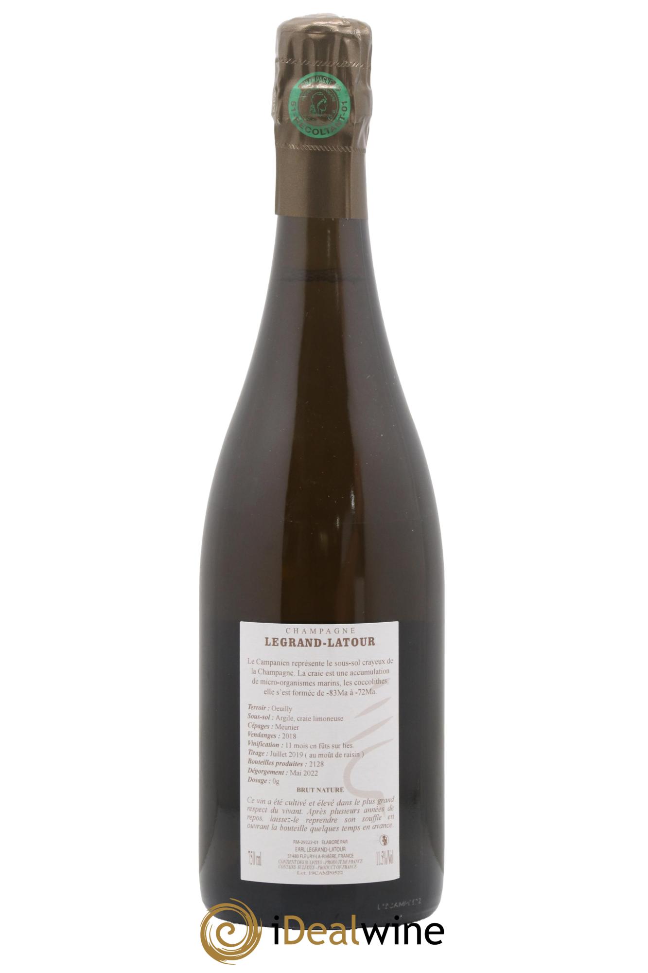 Campanien Legrand Latour 2018 - Lot de 1 bouteille - 1