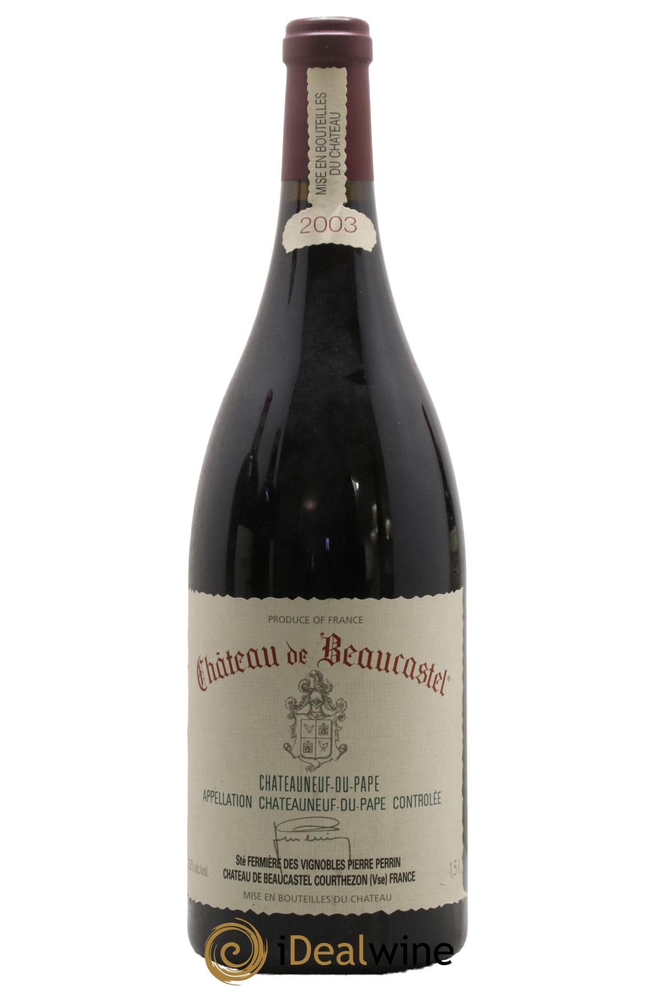 Châteauneuf-du-Pape Château de Beaucastel Famille Perrin 2003 - Lotto di 1 magnum - 0