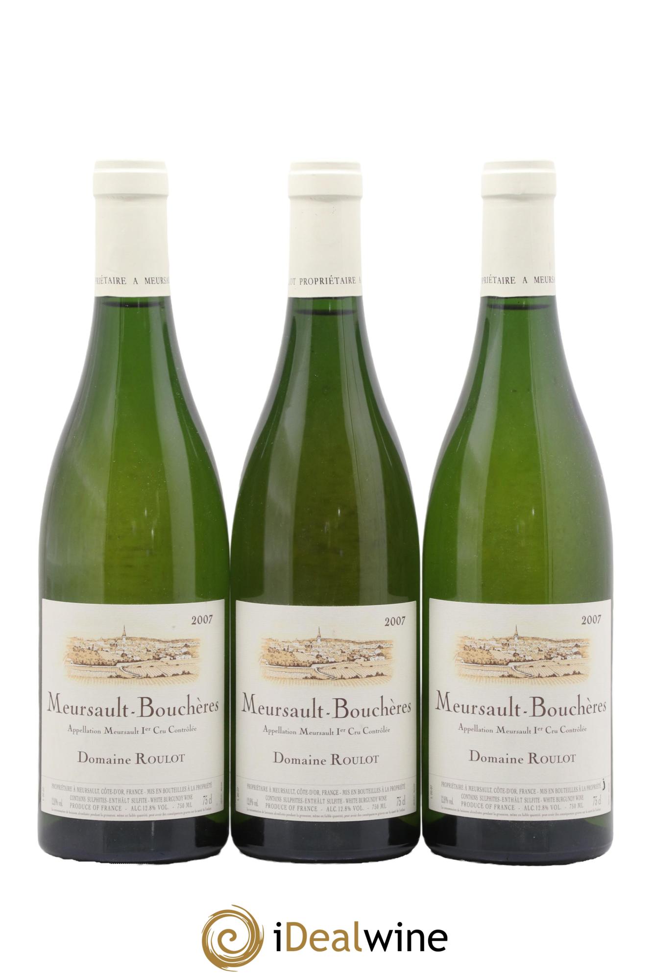 Meursault 1er Cru Les Bouchères Roulot (Domaine) 2007 - Lot de 3 bouteilles - 0
