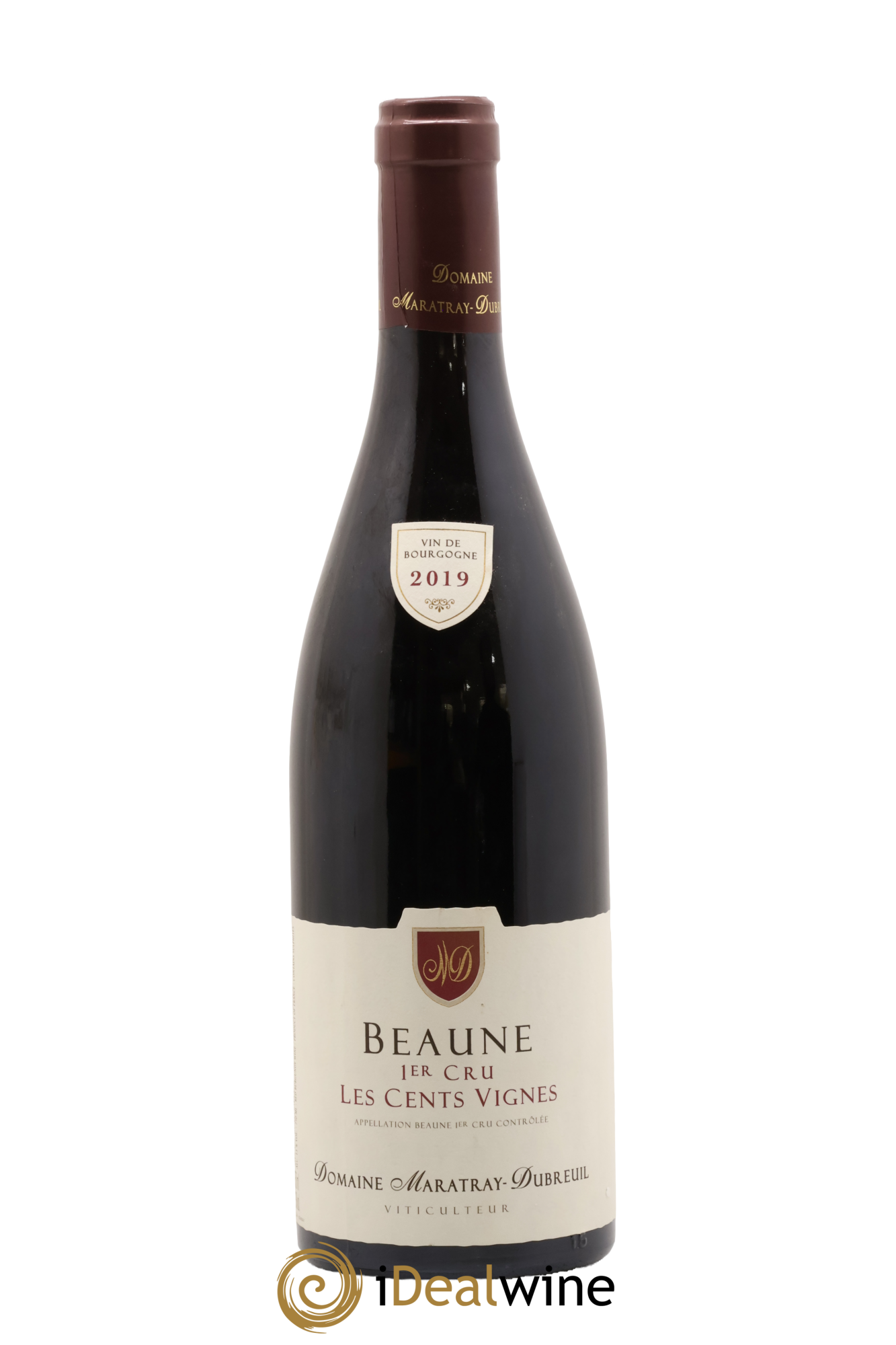 Beaune 1er Cru Les Cents Vignes Domaine Maratray-Dubreuil 2019 - Lot de 1 bouteille - 0