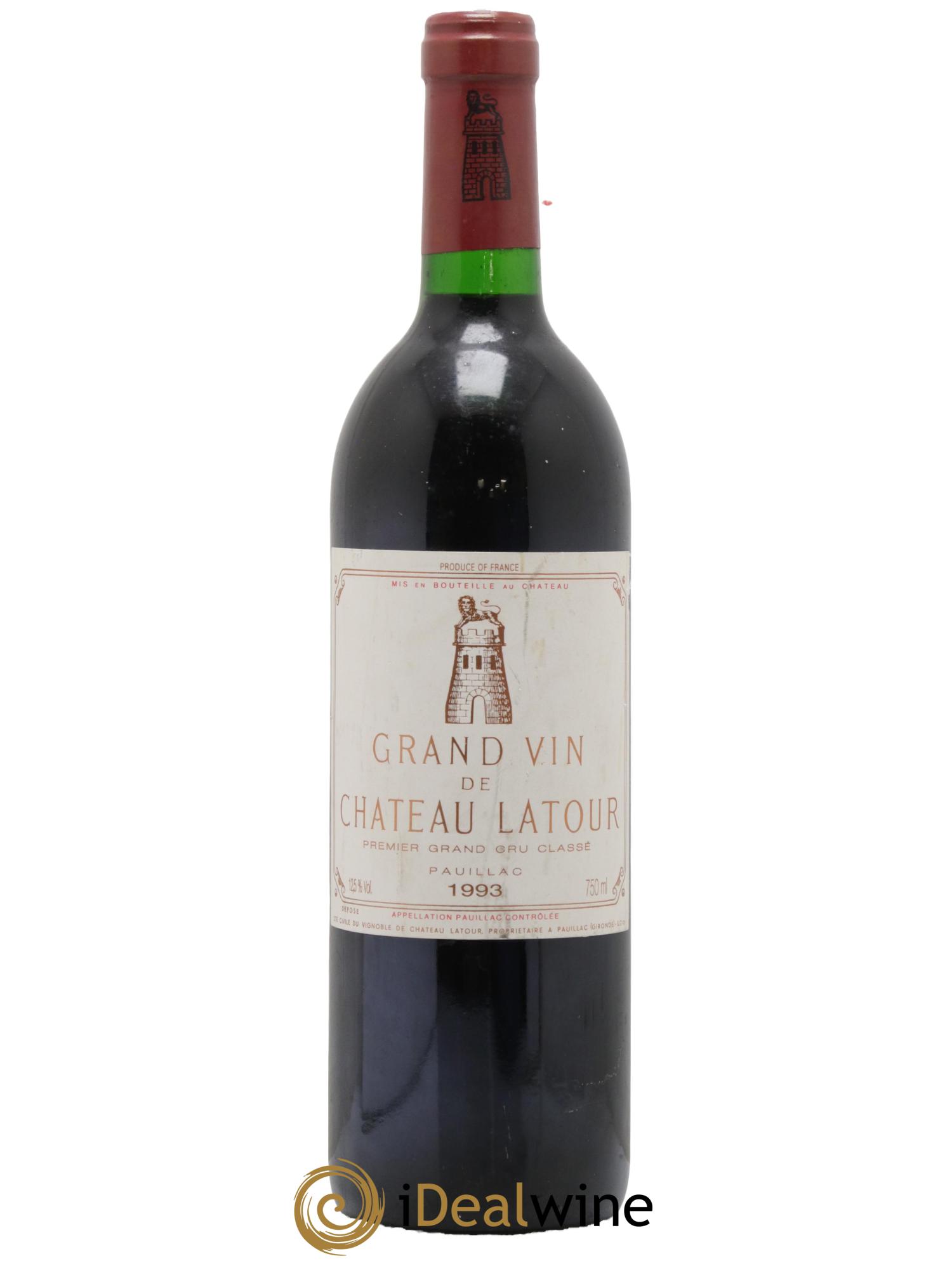 Château Latour 1er Grand Cru Classé 1993 - Lot de 1 bouteille - 0