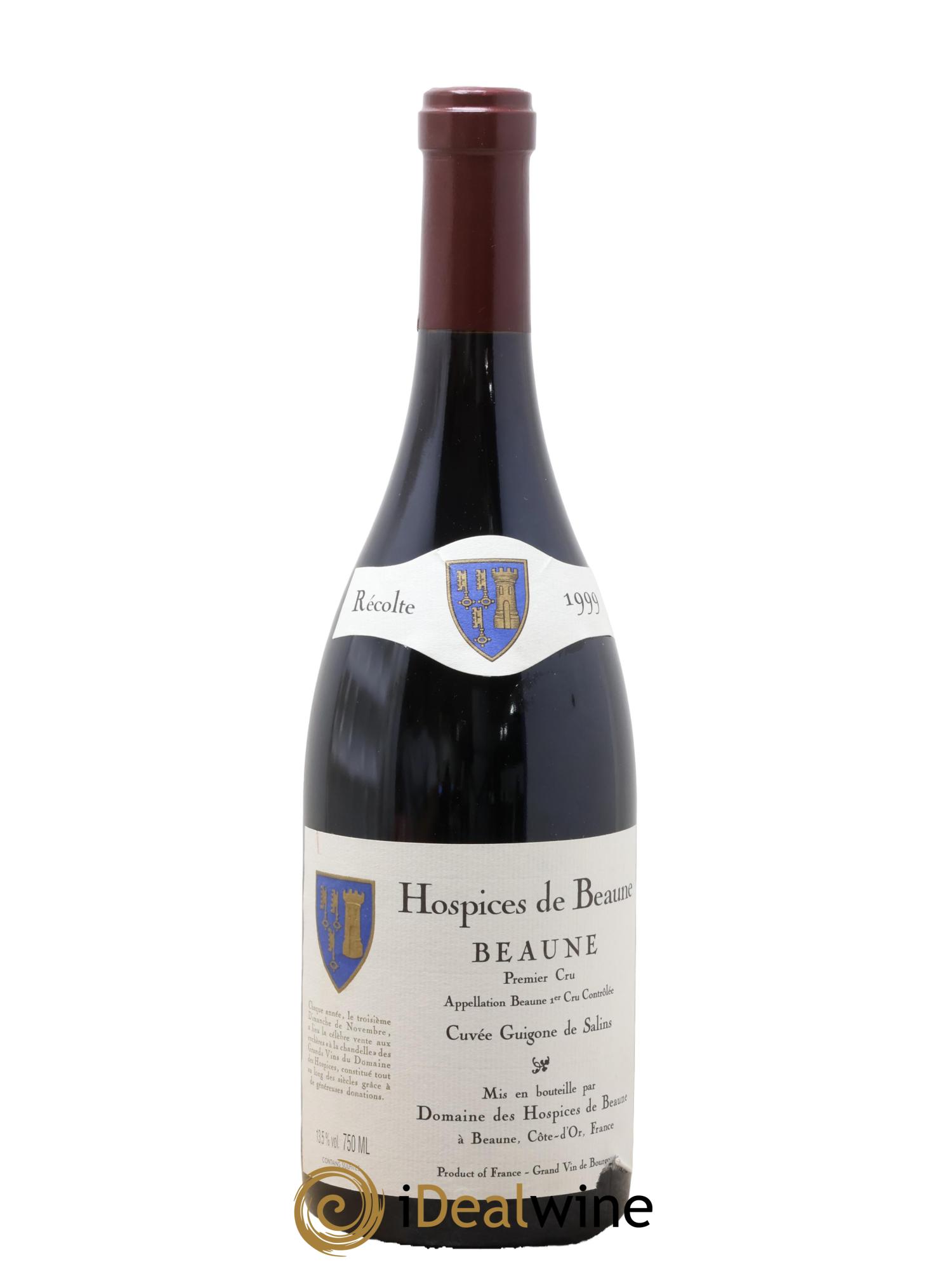Beaune 1er Cru Cuvée Guigonne de Salins Hospices de Beaune 1999 - Lotto di 1 bottiglia - 0