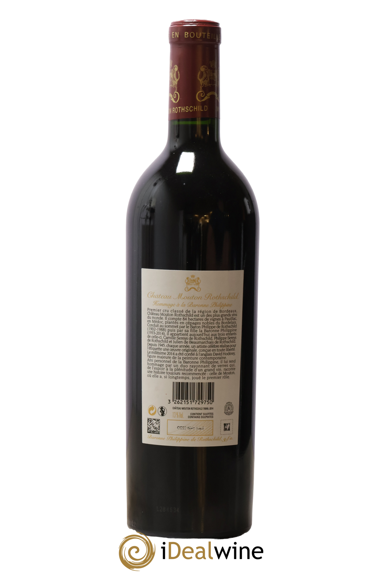Château Mouton Rothschild 1er Grand Cru Classé 2014 - Lot de 1 bouteille - 1