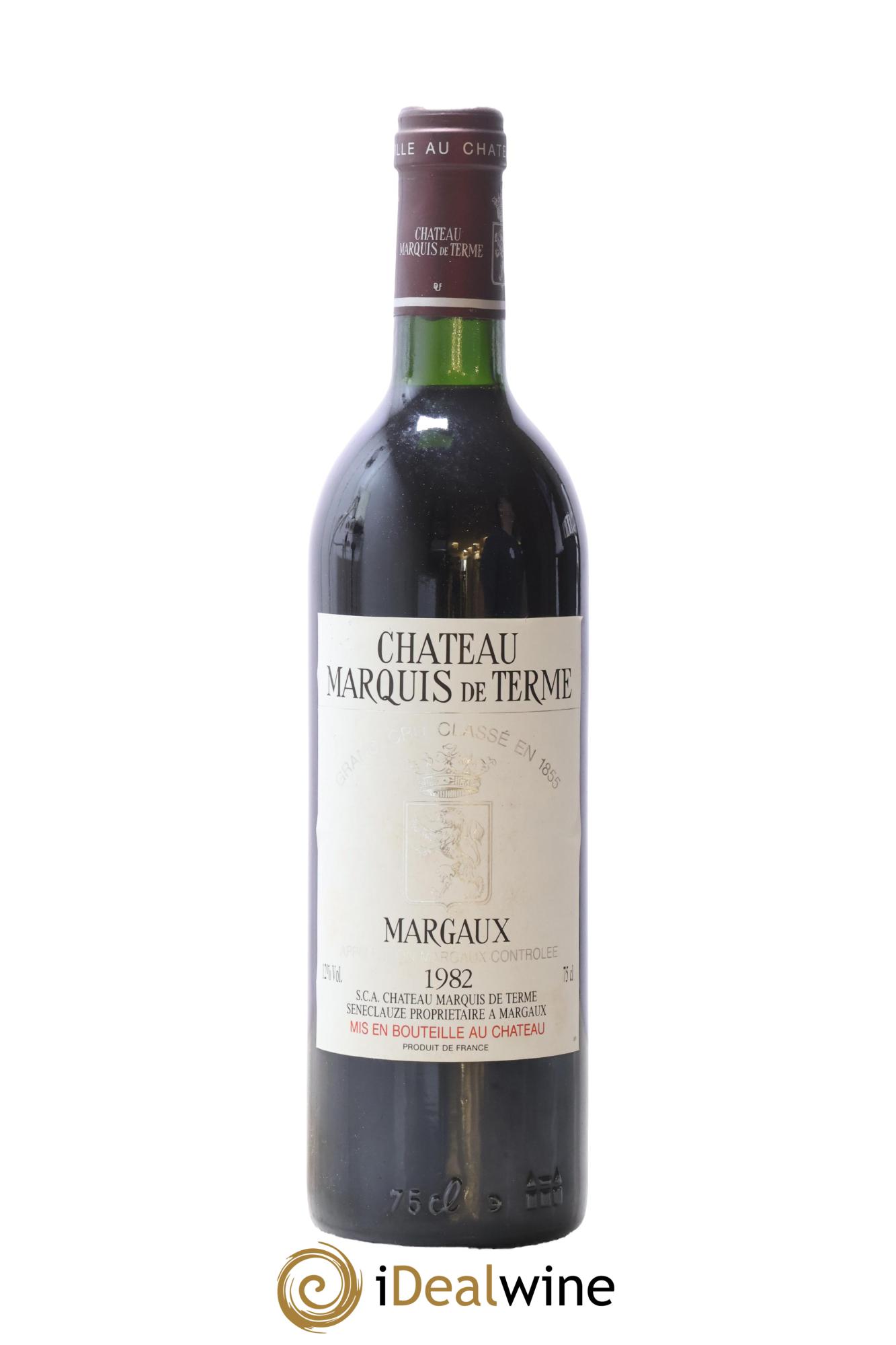 Château Marquis de Terme 4ème Grand Cru Classé 1982 - Posten von 1 Flasche - 0