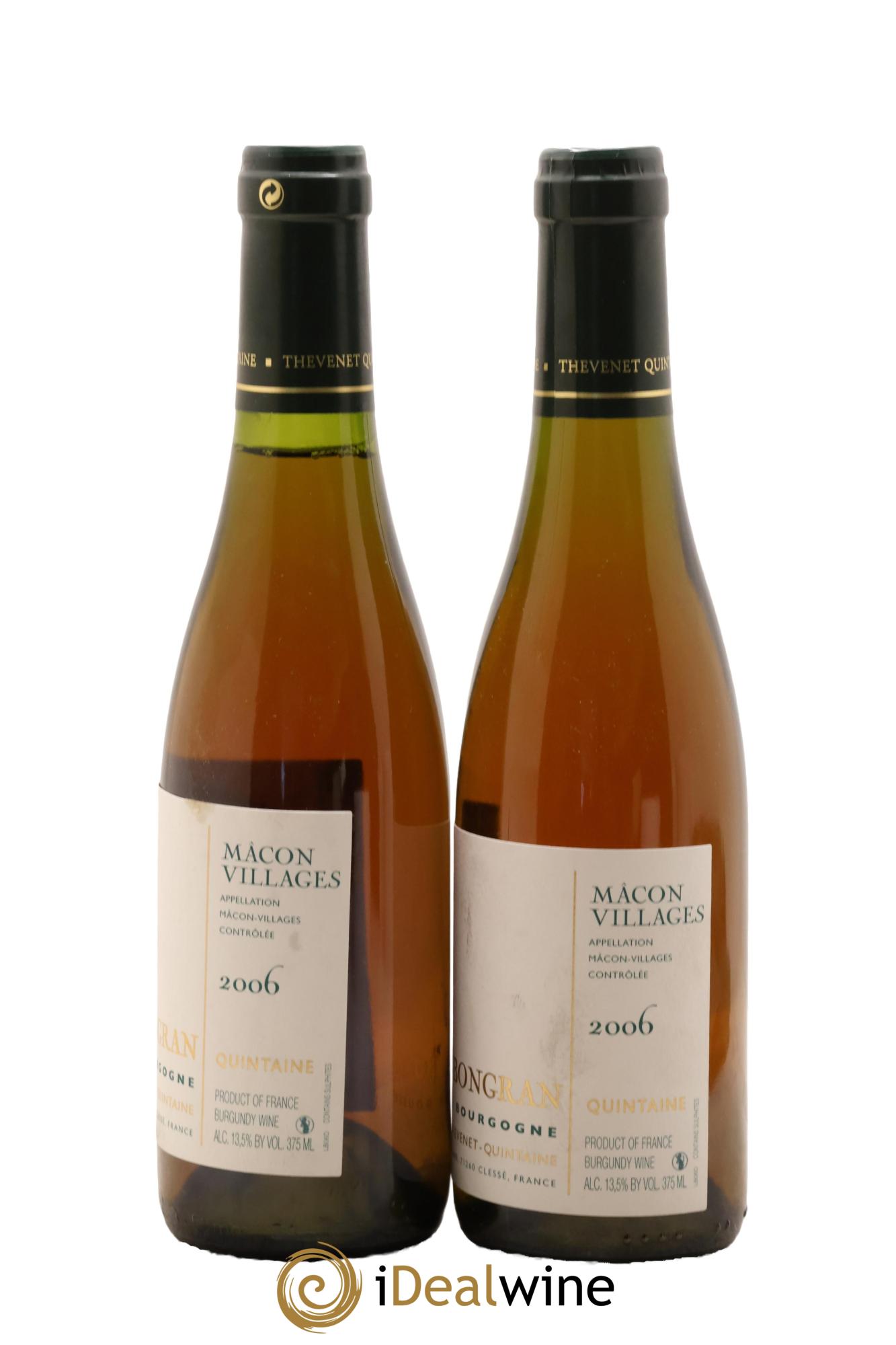 Mâcon Cuvée Botrytis Domaine de la Bongran (J.Thevenet) 2006 - Lotto di 2 mezze bottiglie - 1