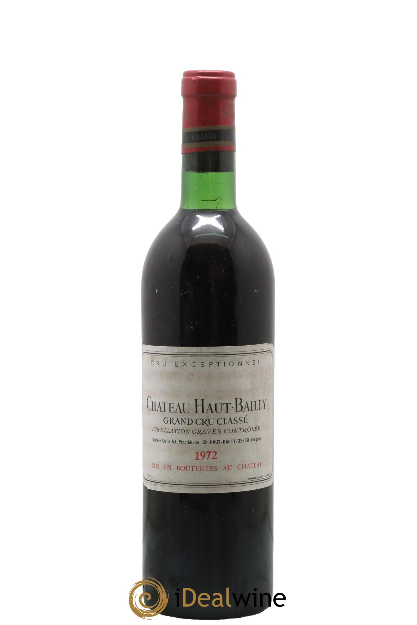 Château Haut-Bailly Cru Classé de Graves 1972 - Lot de 1 bouteille - 0