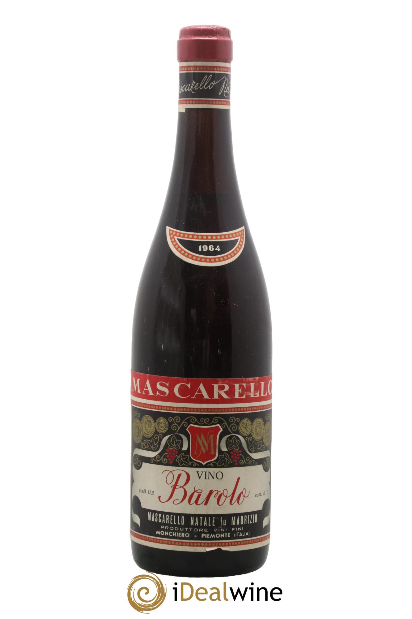 Barolo Mascarello Natale Fu Maurizio 1964 - Lot de 1 bouteille - 0