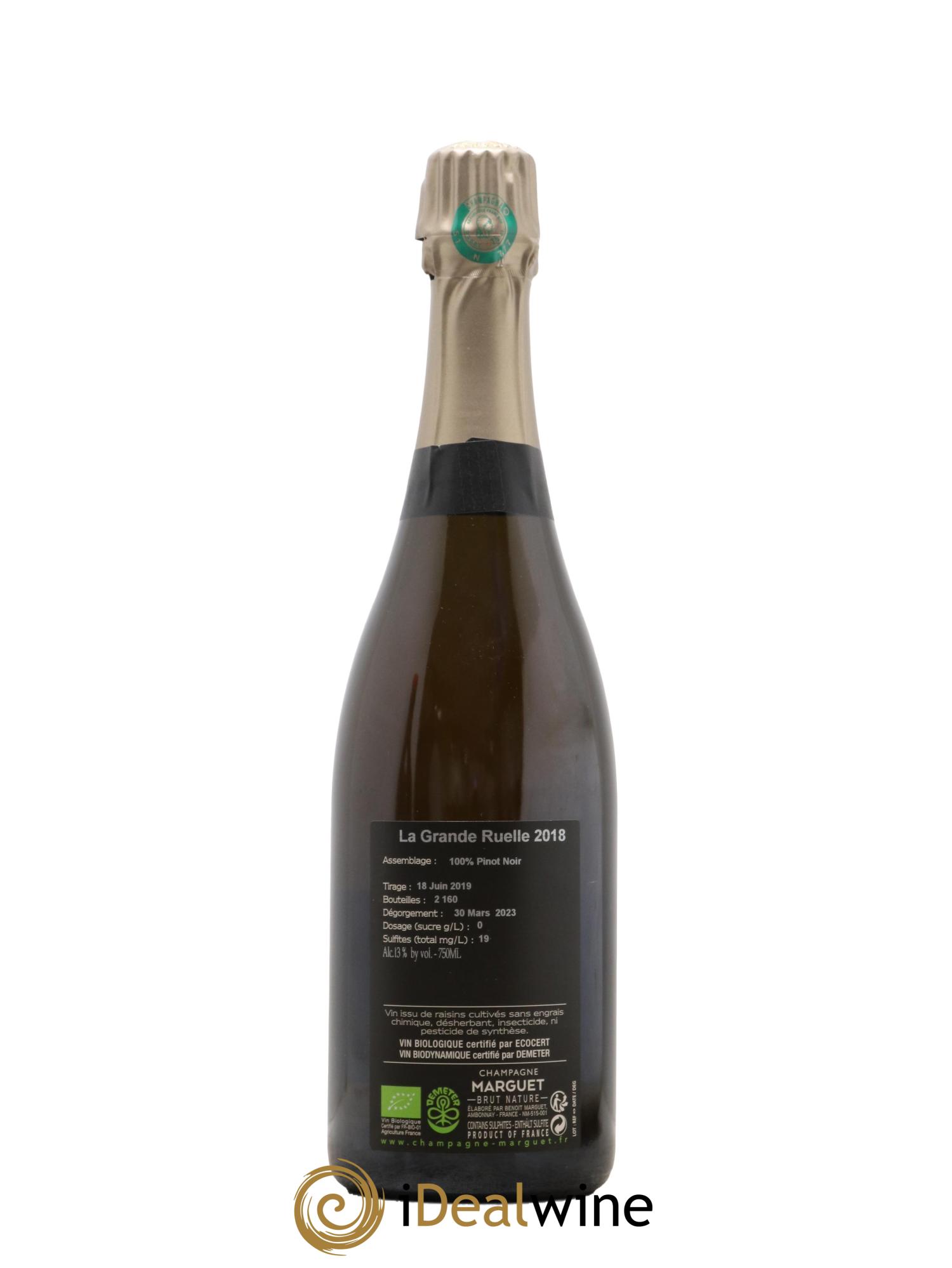 La Grande Ruelle Grand Cru Brut Nature Marguet 2018 - Lot de 1 bouteille - 1