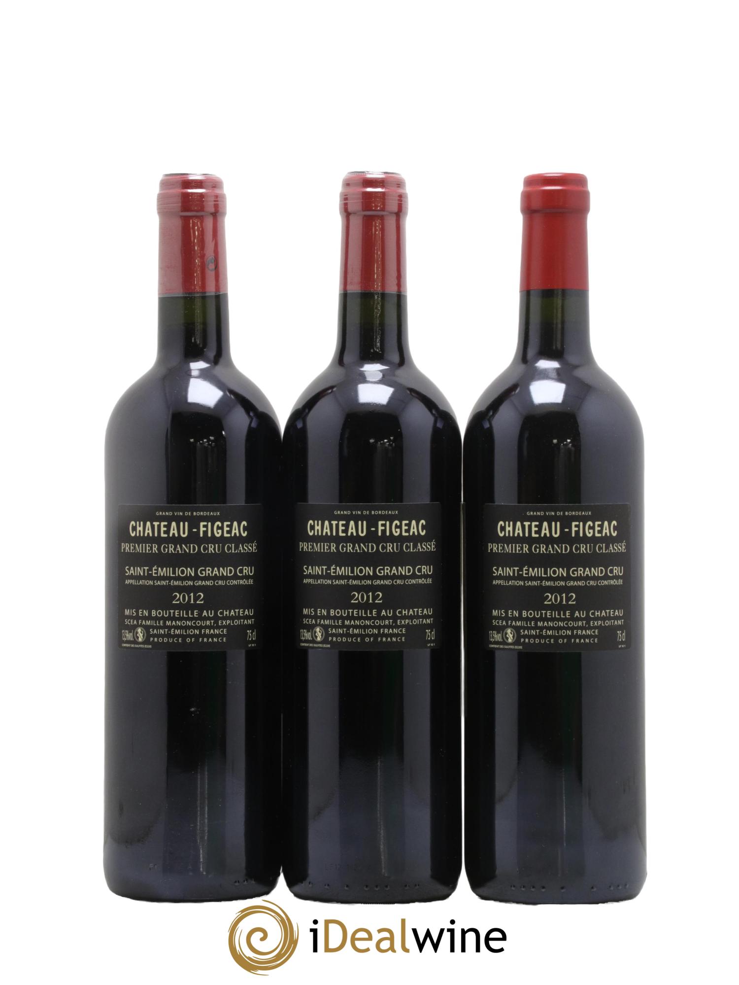 Château Figeac 1er Grand Cru Classé A 2012 - Lotto di 6 bottiglie - 2