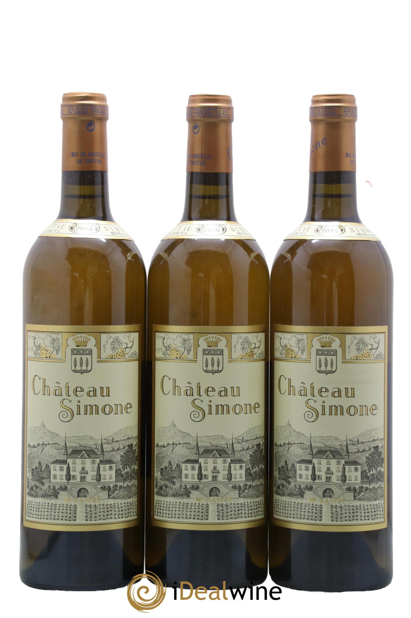 Palette Château Simone Famille Rougier 2016 - Lot de 3 bouteilles - 0
