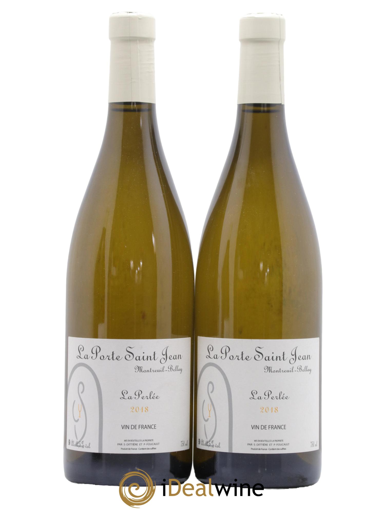 Vin de France La Perlée La Porte Saint Jean 2018 - Lot de 2 bouteilles - 0