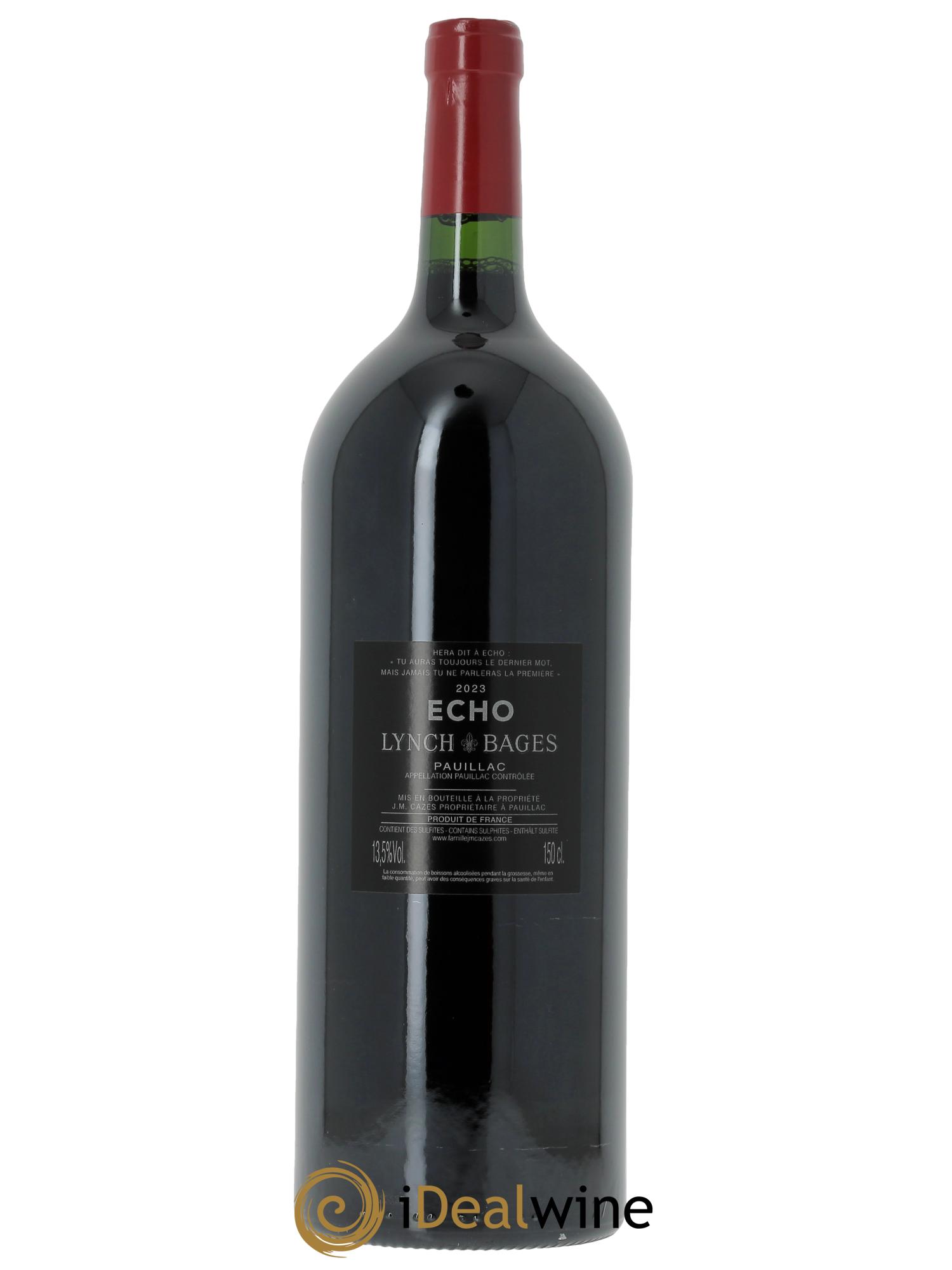 Echo de Lynch Bages Second Vin (Original-holzkiste ab 3 Mag.) 2023 - Posten von 1 Magnum - 1