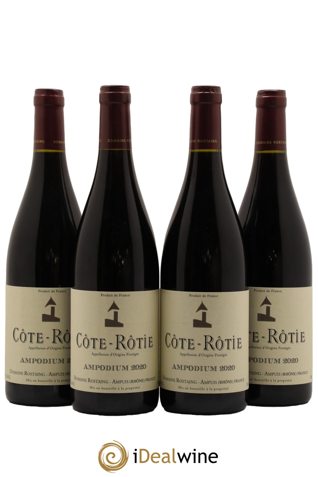 Côte-Rôtie Ampodium René Rostaing 2020 - Lot of 4 bottles - 0