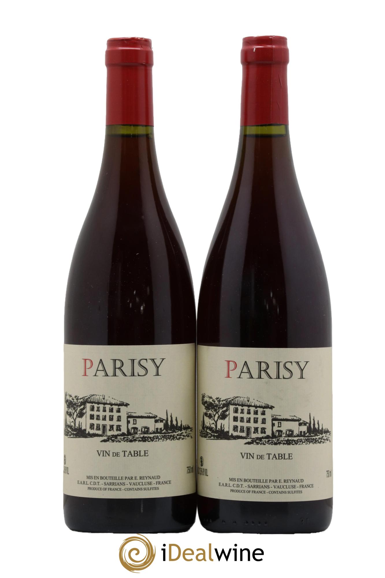 Vin de Table Parisy Emmanuel Reynaud - Posten von 2 Flaschen - 0
