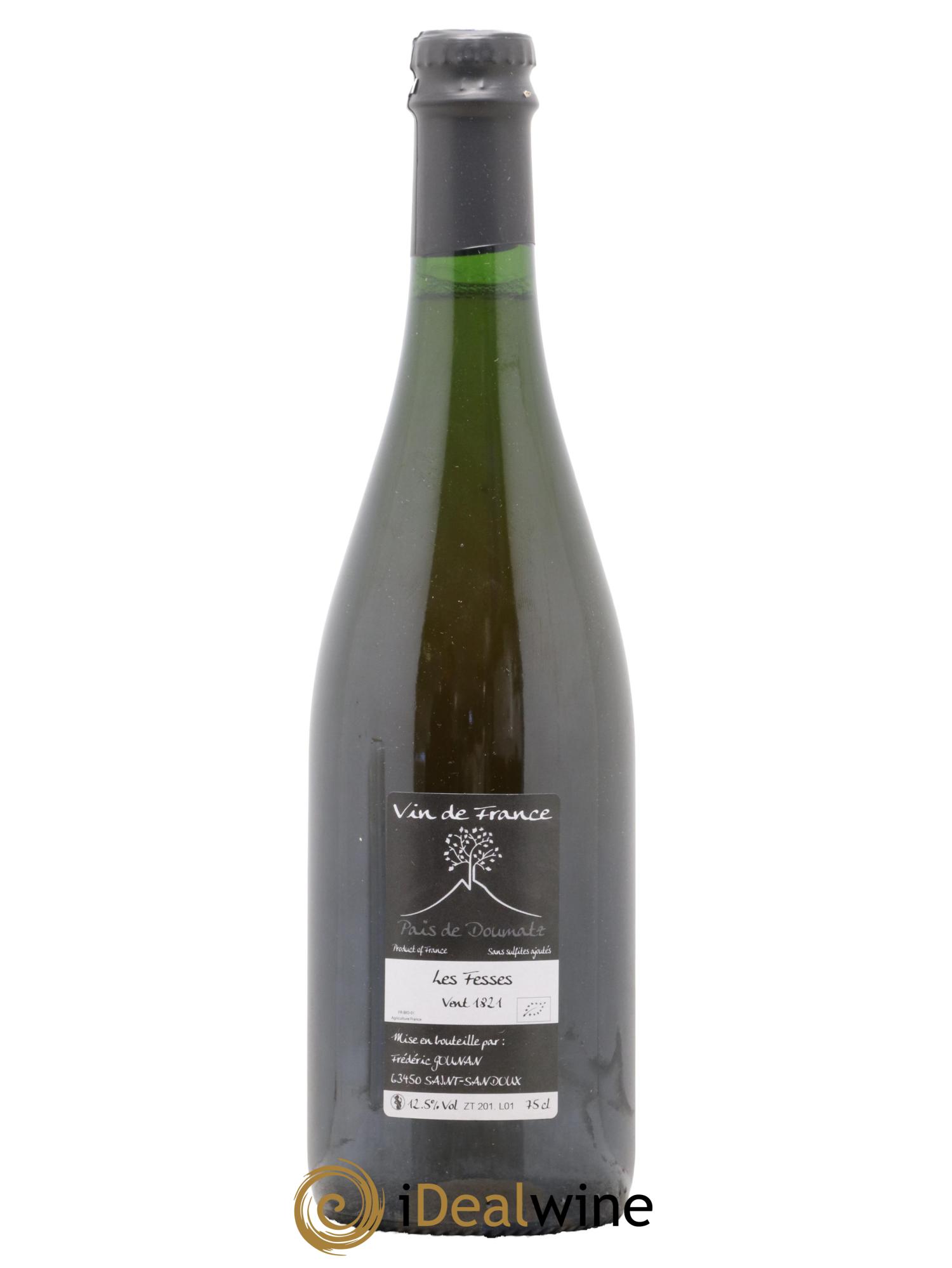 Vin de France Les Fesses Vignoble de l'Arbre Blanc 2018 - Lot de 1 bouteille - 1