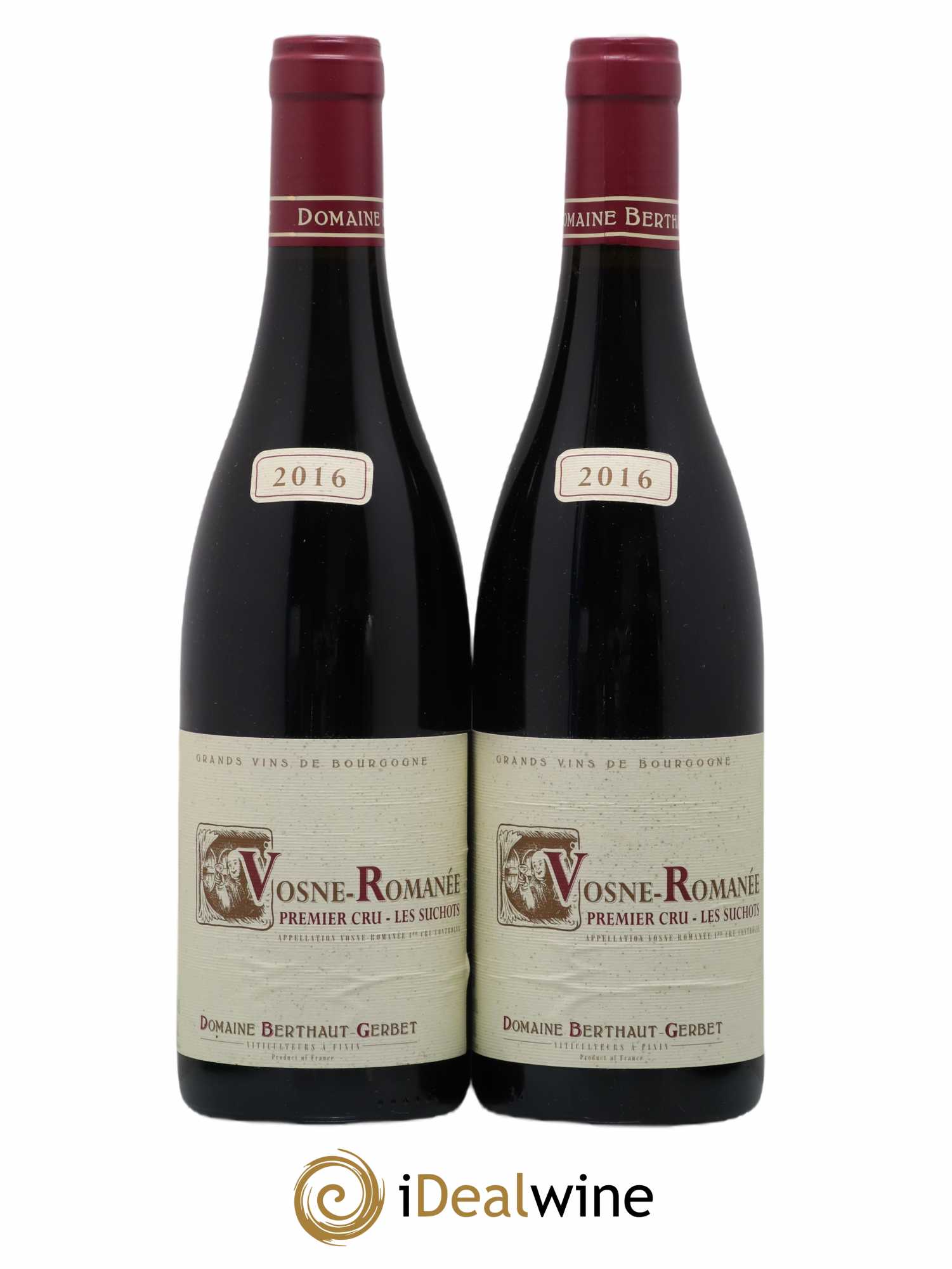 Vosne-Romanée 1er Cru Les Suchots Berthaut Gerbet (Domaine) 2016 - Lot de 2 bouteilles - 0