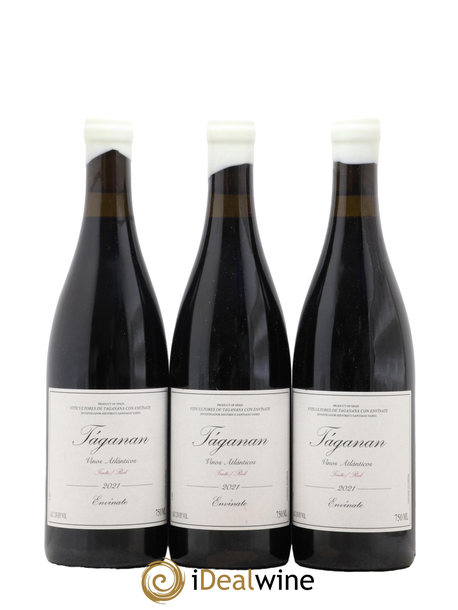 Vinos Atlánticos Táganan Tinto Envinate 2021 - Lot de 3 bouteilles - 0
