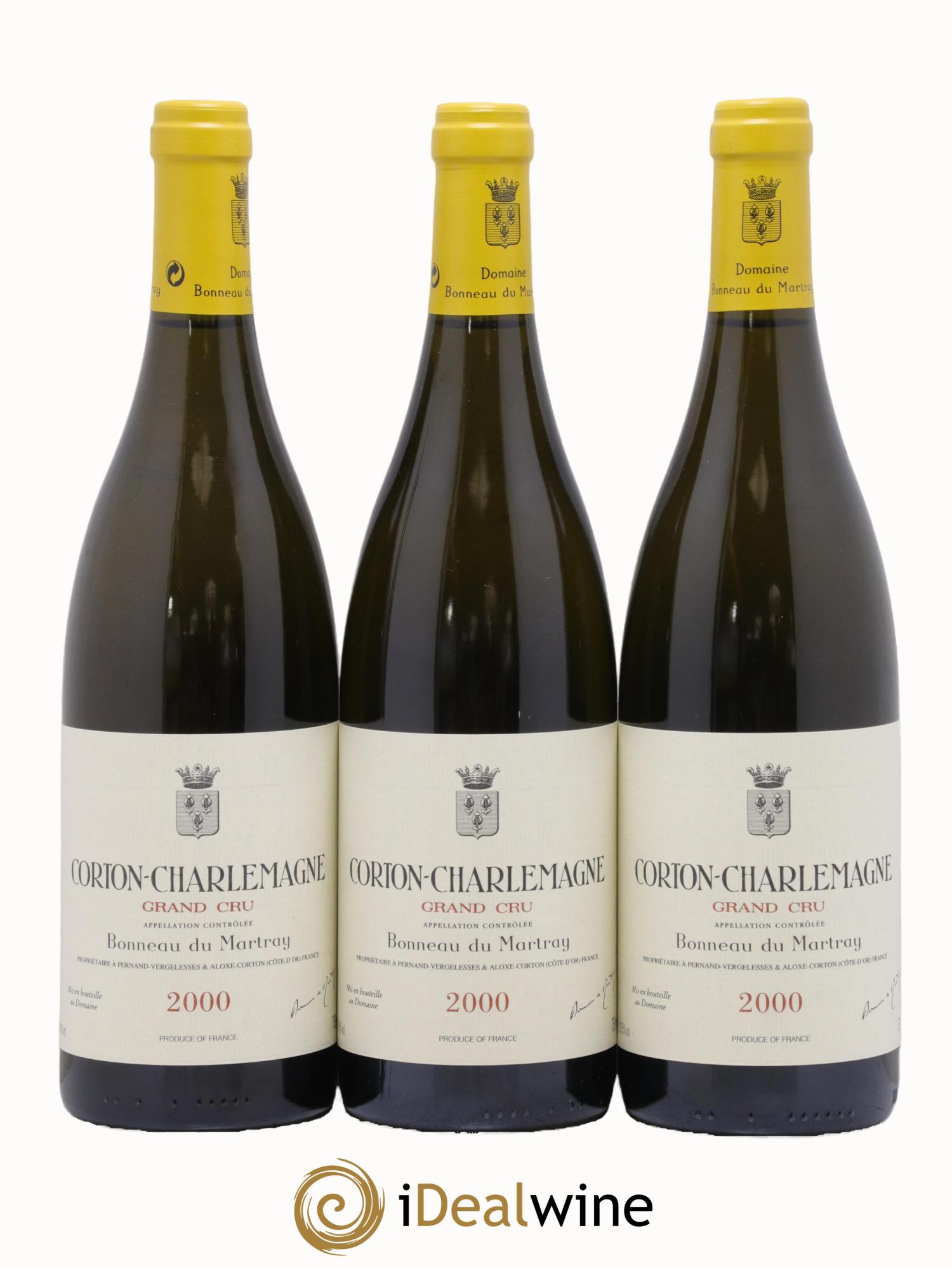 Corton-Charlemagne Grand Cru Bonneau du Martray (Domaine) 2000 - Lot de 3 bouteilles - 0