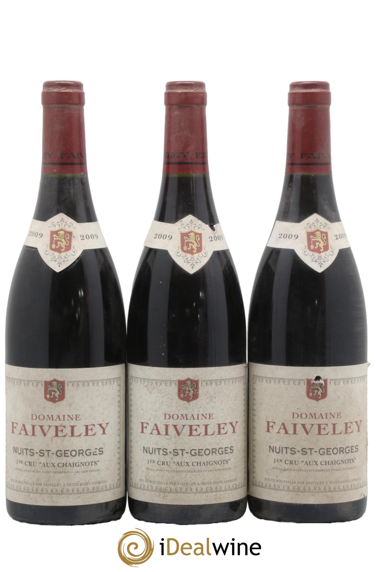 Nuits-Saint-Georges 1er Cru Aux Chaignots Faiveley 2009 - Lot de 3 bouteilles - 0