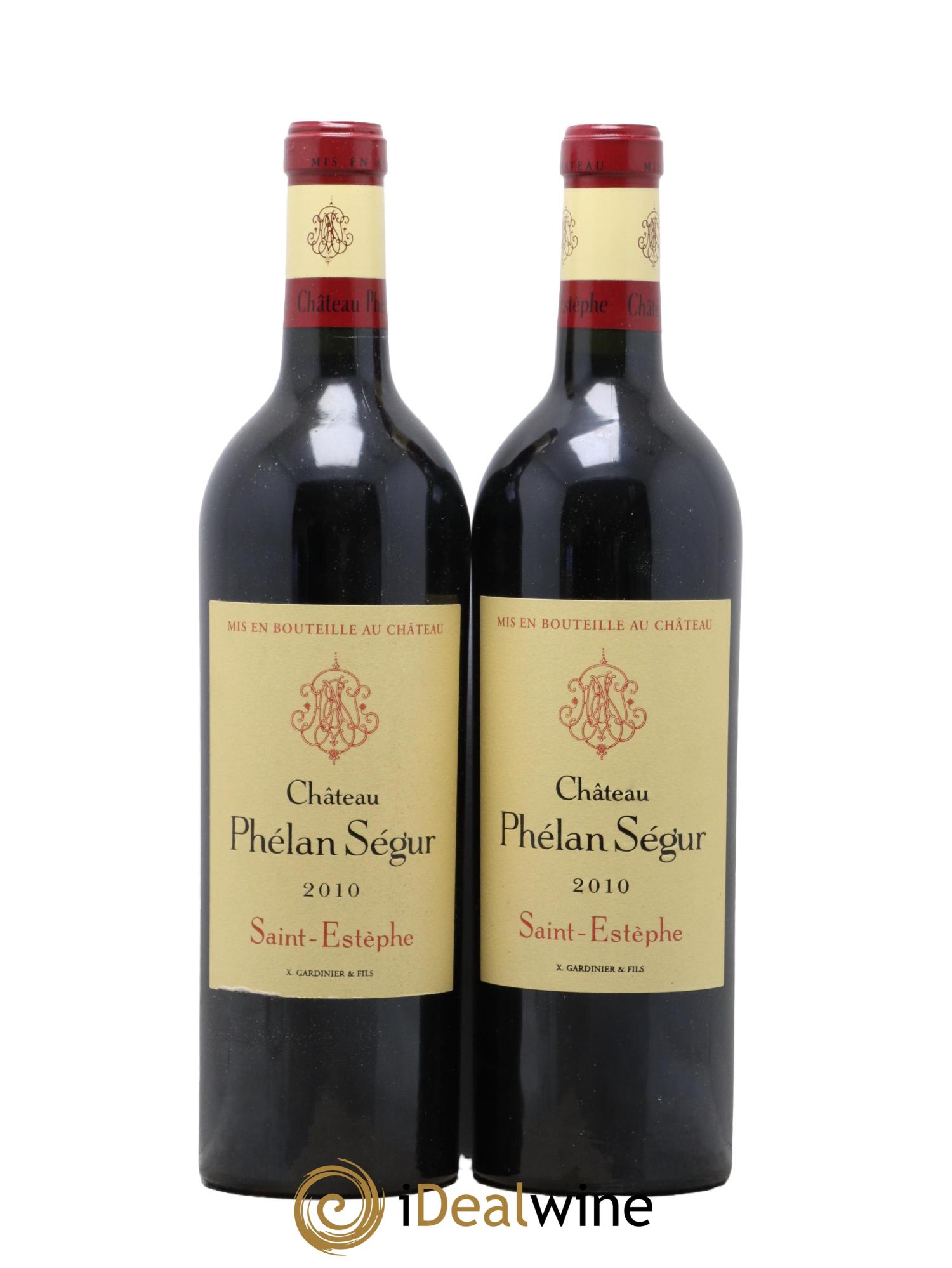 Château Phélan Ségur 2010 - Lotto di 2 bottiglie - 0
