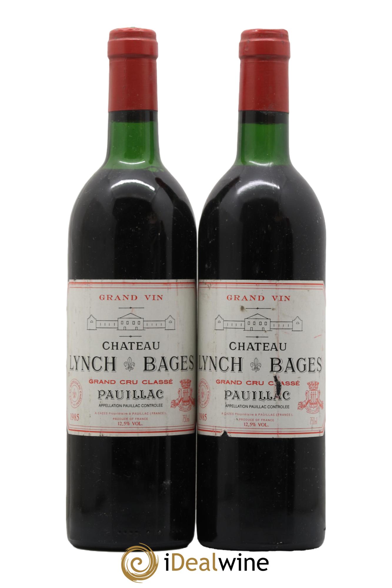 Château Lynch Bages 5ème Grand Cru Classé 1985 - Lot de 2 bouteilles - 0