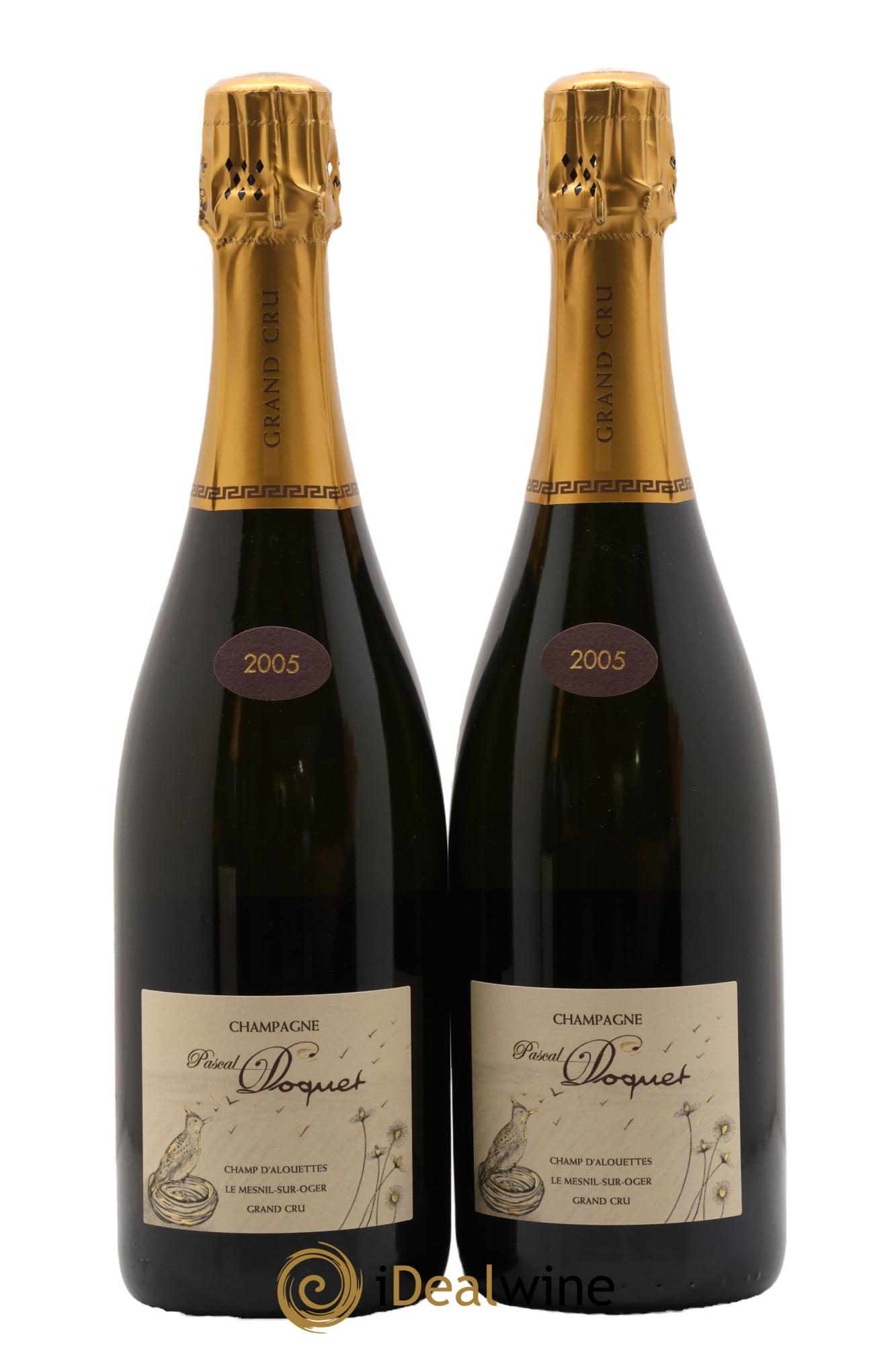 Champ Alouette Mesnil Grand Cru Extra-Brut Pascal Doquet 2005 - Lote de 2 botellas - 0