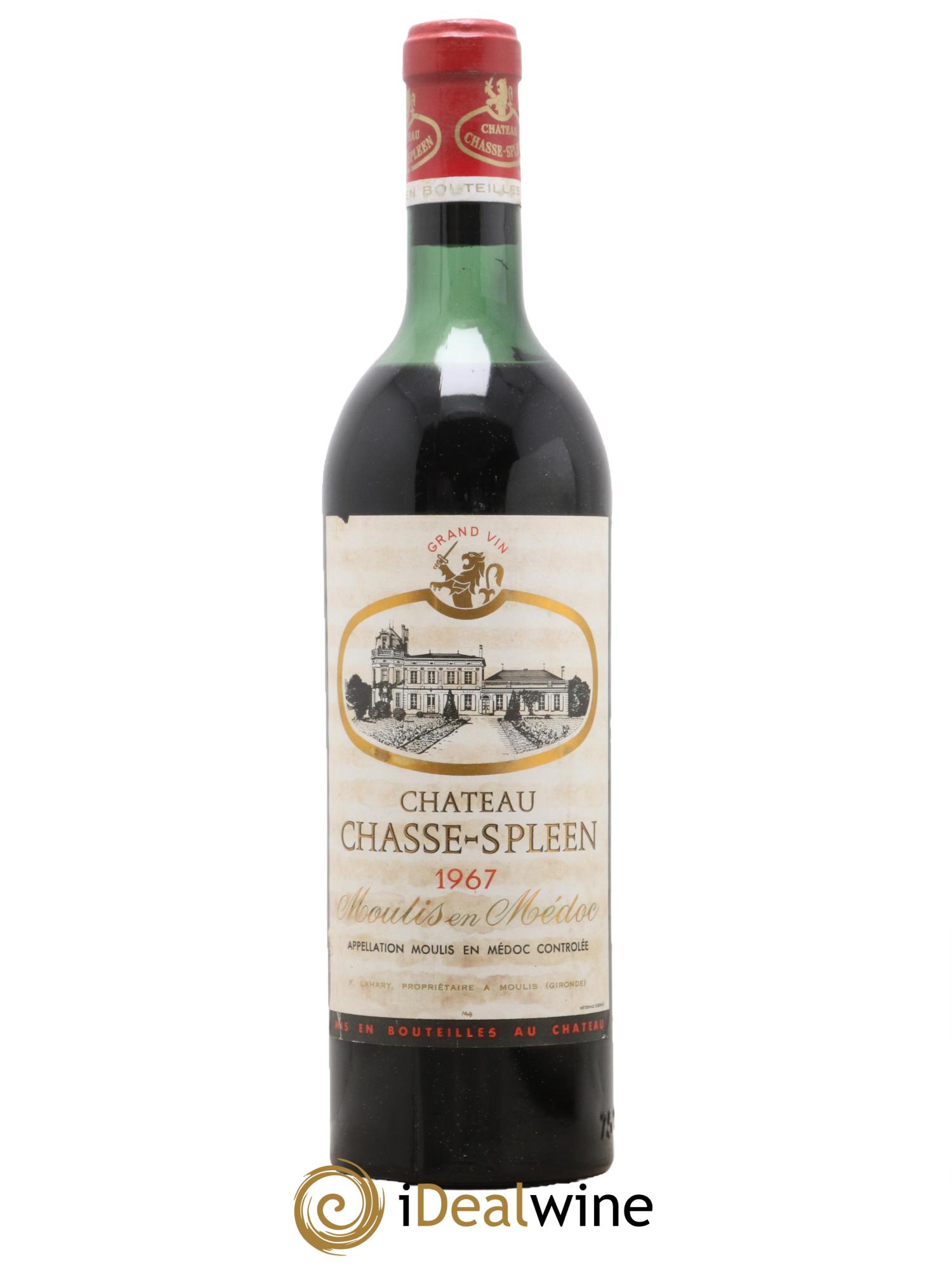 Château Chasse Spleen 1967 - Lot de 1 bouteille - 0
