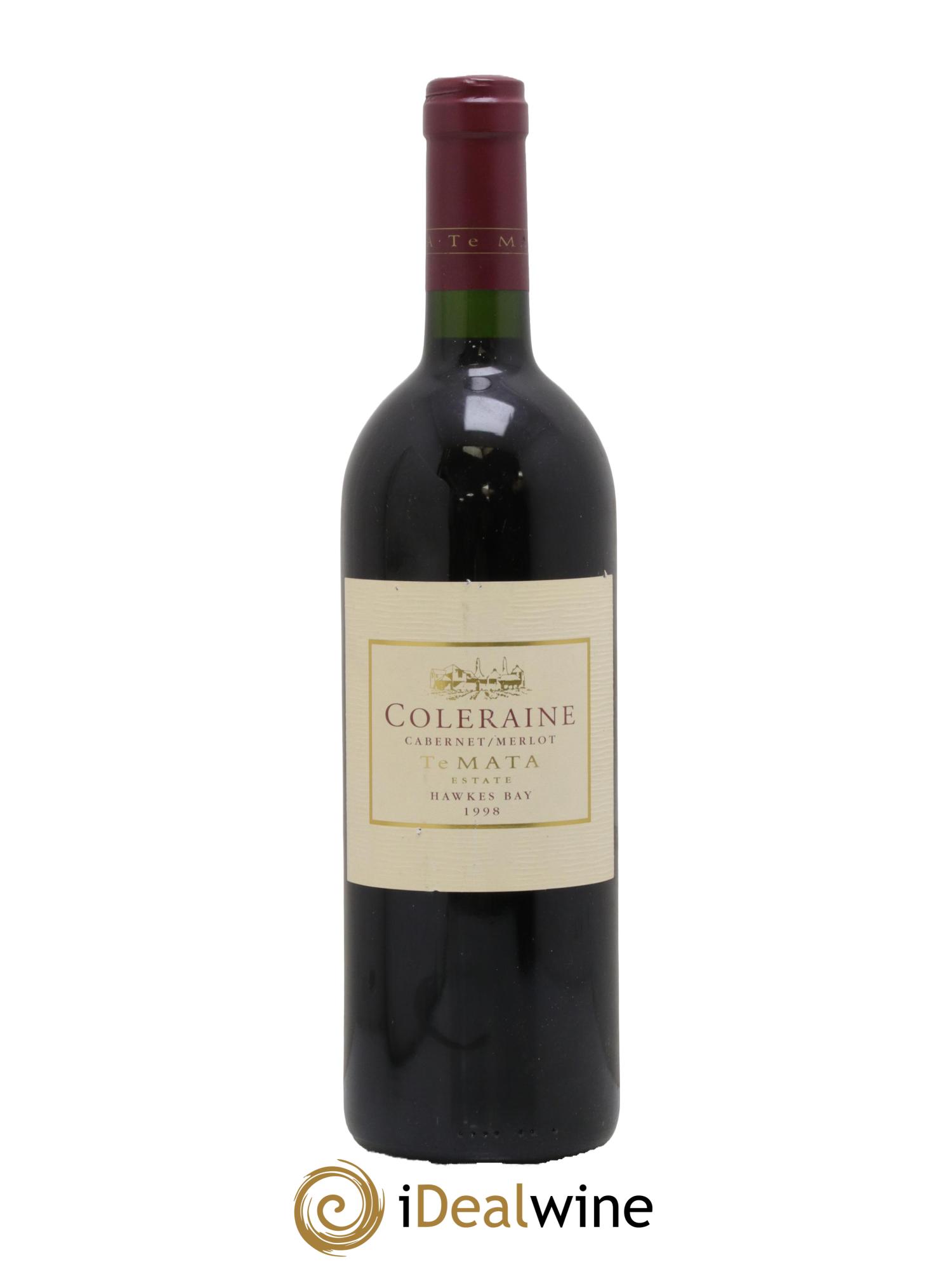 Vins Etrangers New Zeland Coleraine Te Mata Hawkes Bay 1998 - Lot de 1 bouteille - 0