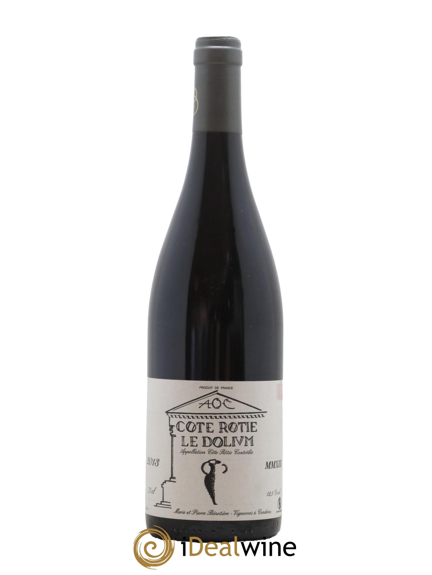 Côte-Rôtie Le Dolium Marie et Pierre Bénetière (Domaine) 2013 - Lot de 1 bouteille - 0