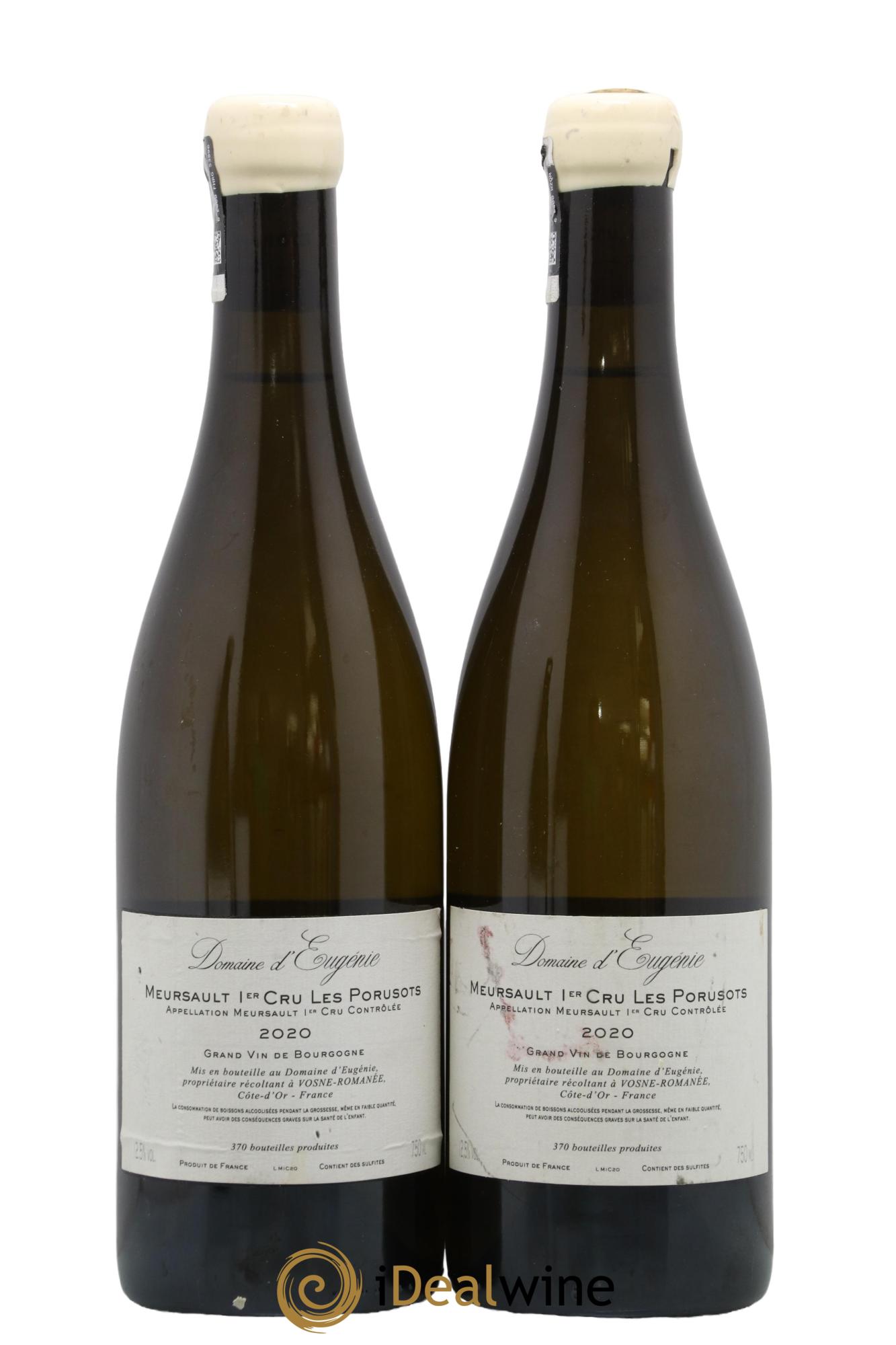 Meursault 1er Cru Poruzots Domaine René Engel - Domaine Eugénie 2020 - Lot de 2 bouteilles - 1