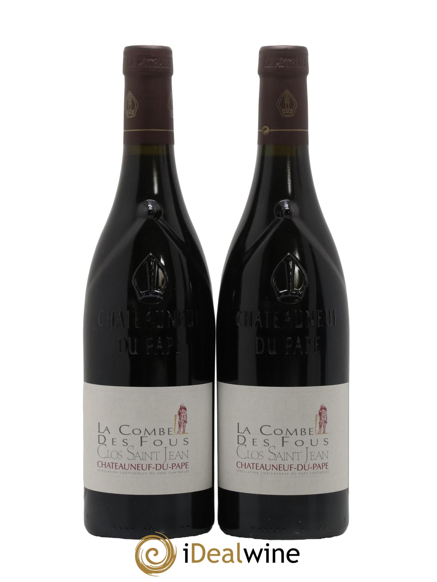 Châteauneuf-du-Pape Clos Saint-Jean La Combe des Fous Pascal et Vincent Maurel 2016 - Lot de 2 bouteilles - 0