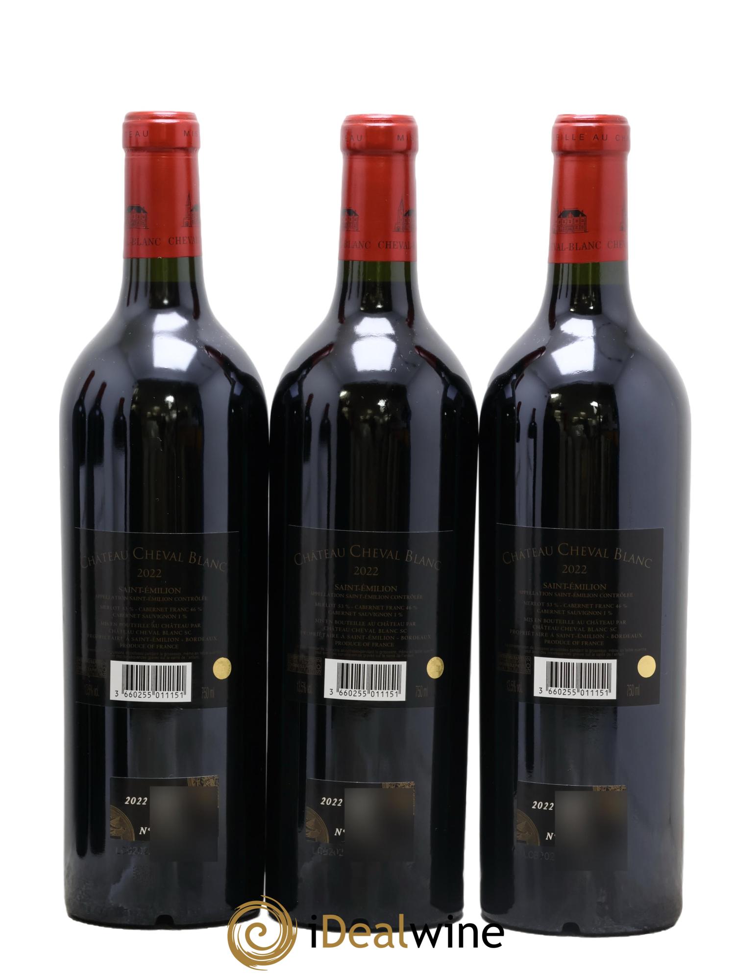 Château Cheval Blanc 1er Grand Cru Classé A 2022 - Posten von 6 Flaschen - 2