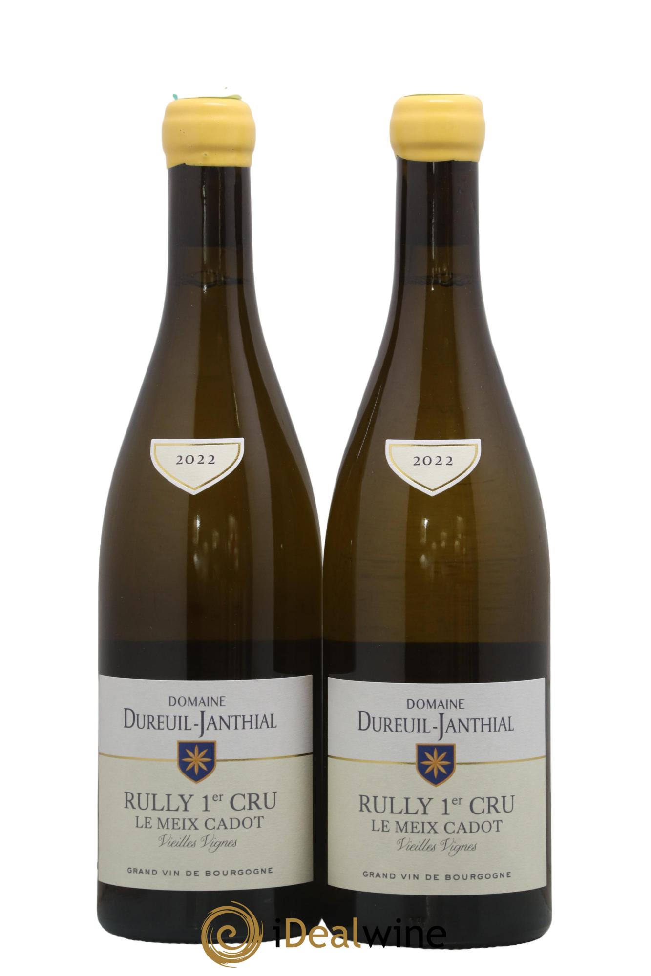 Rully 1er Cru Le Meix Cadot Vieilles Vignes Vincent Dureuil-Janthial 2022 - Lot de 2 bouteilles - 0