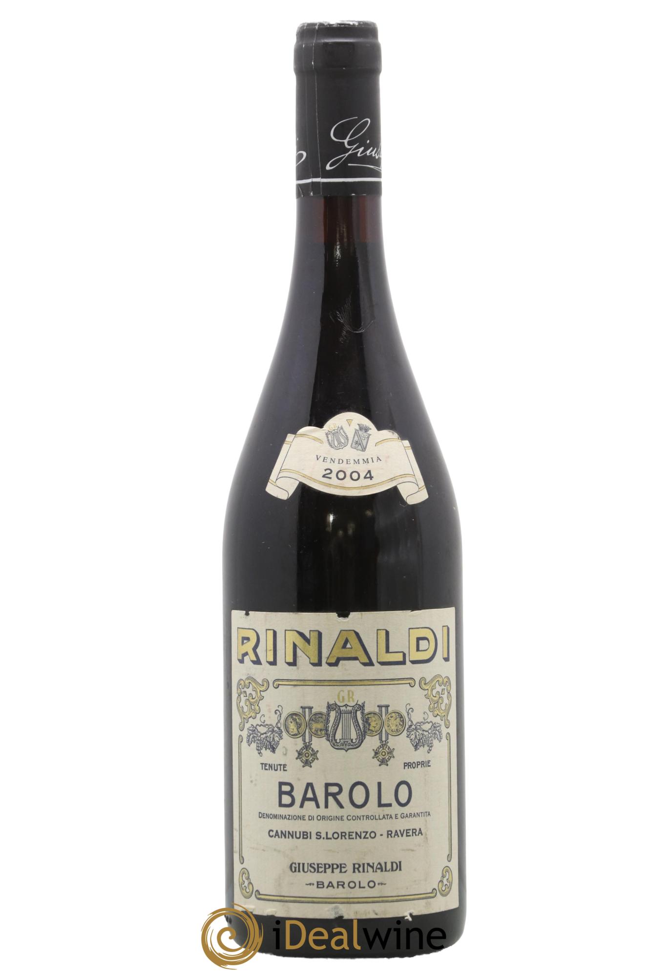 Barolo DOCG Cannubi San Lorenzo Ravera Giuseppe Rinaldi 2004 - Lot de 1 bouteille - 0