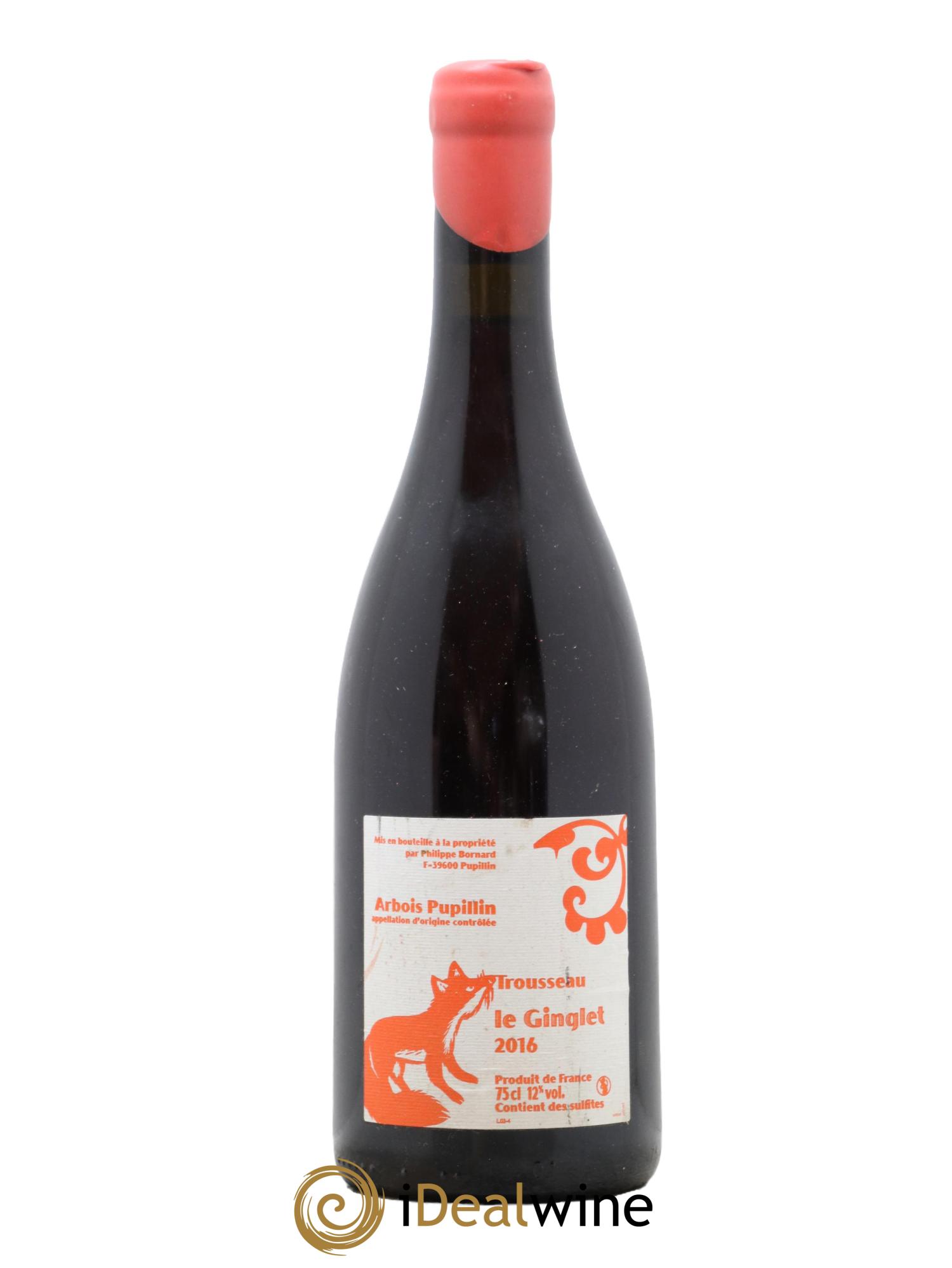 Arbois-Pupillin Trousseau Le Ginglet Bornard 2016 - Lot de 1 bouteille - 0
