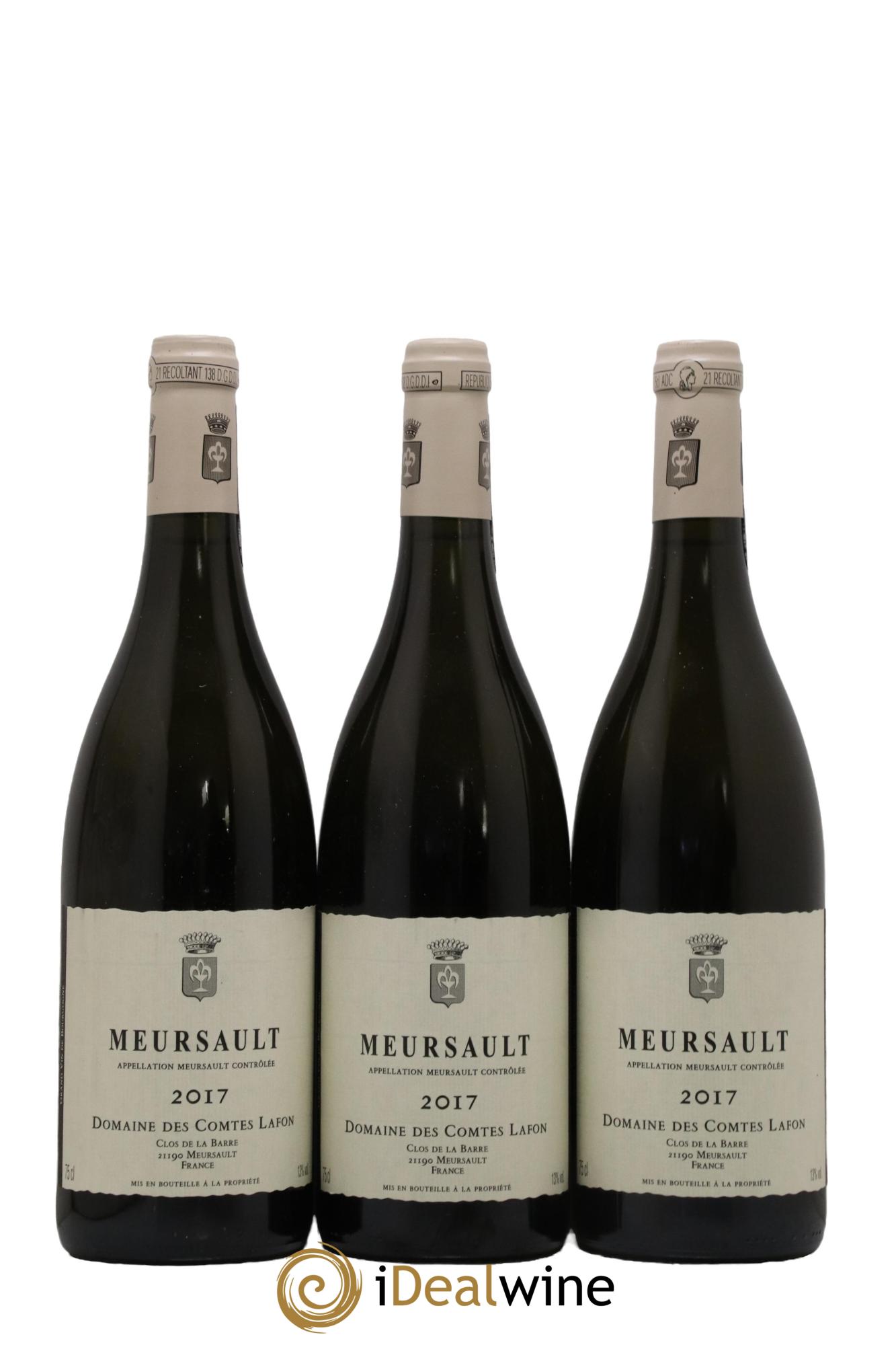 Meursault Comtes Lafon (Domaine des) 2017 - Lot de 3 bouteilles - 0