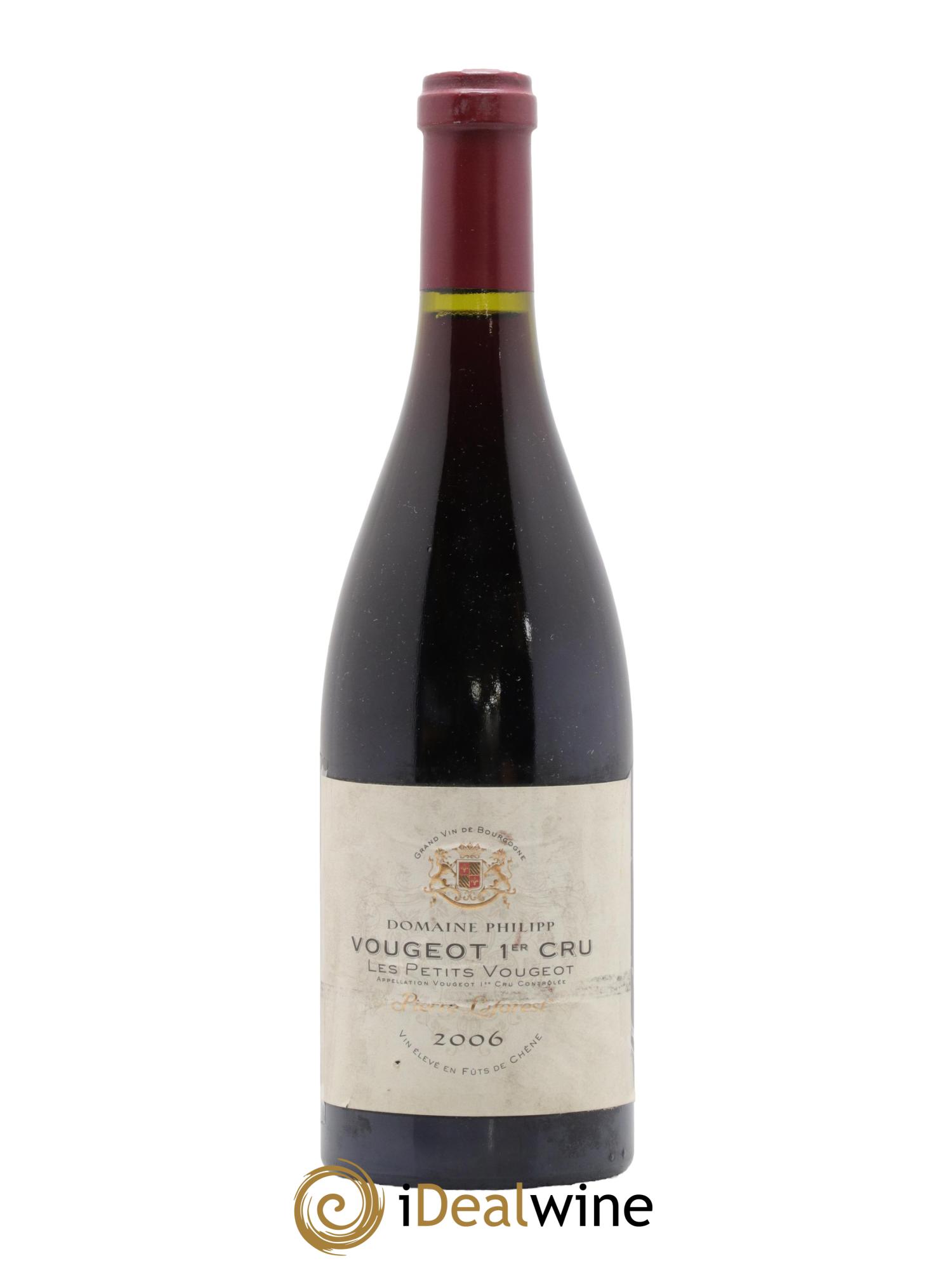 Vougeot 1er Cru Les petits Vougeot Domaine Philippe 2006 - Lot de 1 bouteille - 0