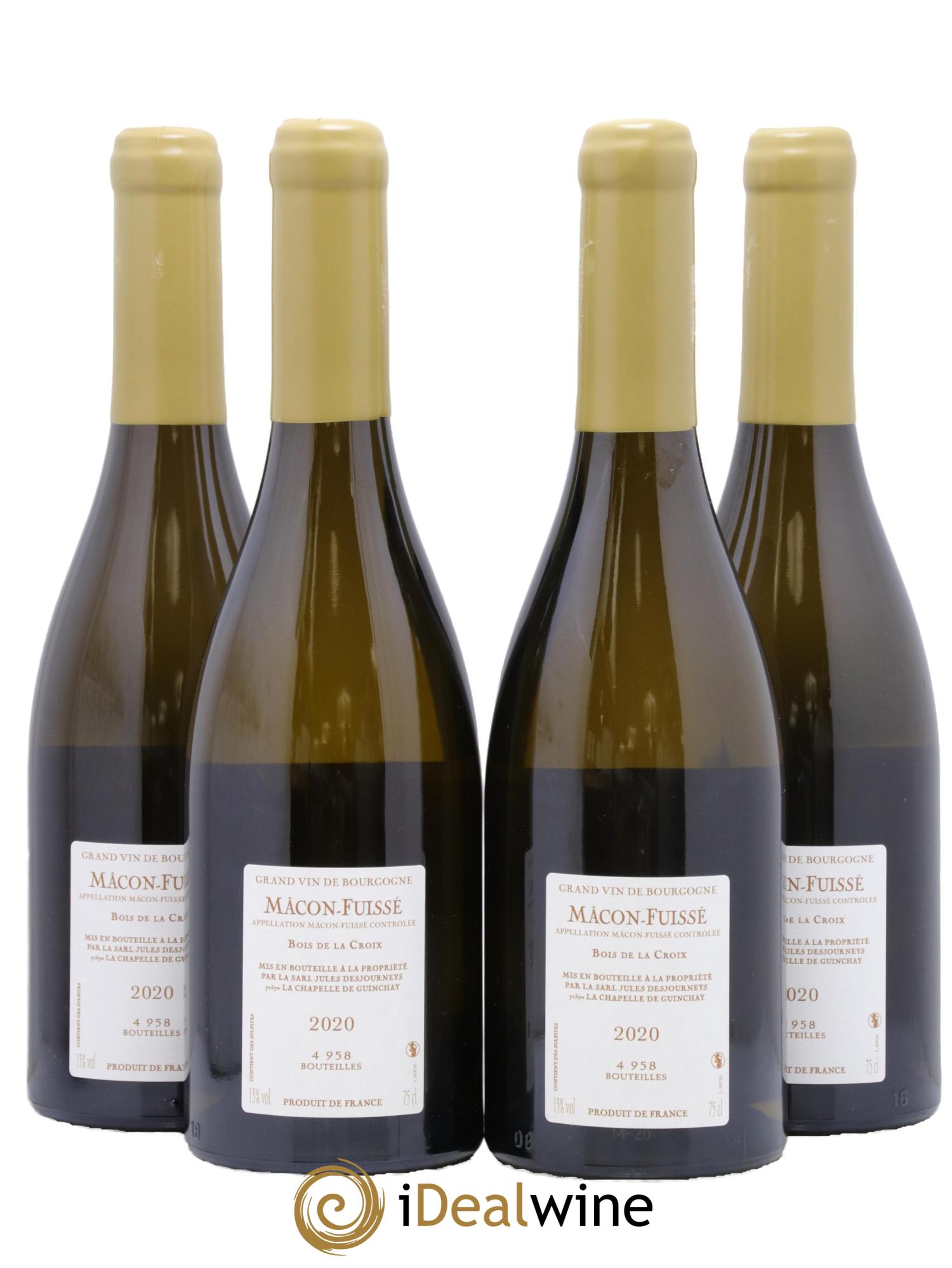 Mâcon-Fuissé Bois de la Croix Jules Desjourneys 2020 - Lotto di 4 bottiglie - 1