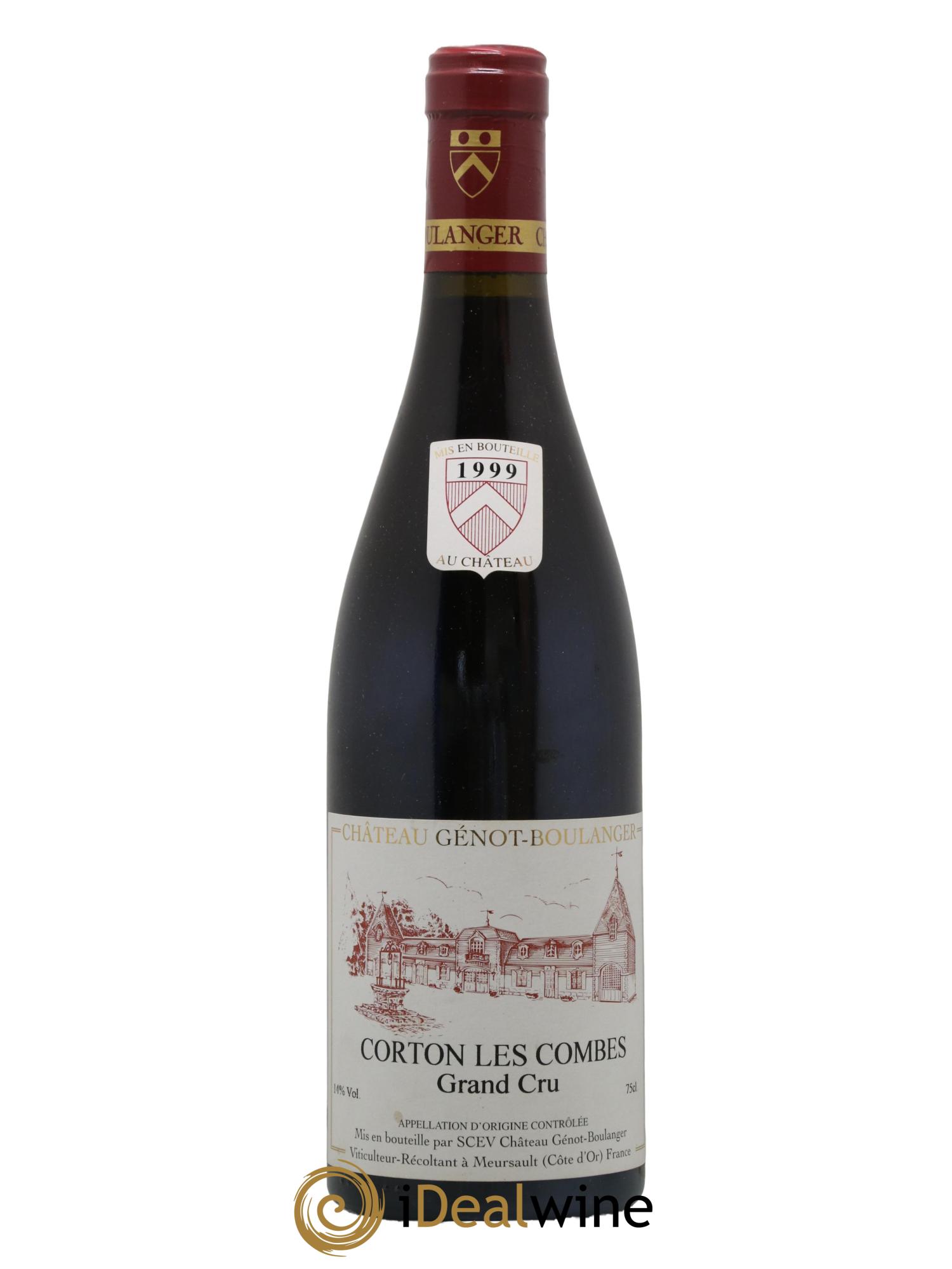 Corton Grand Cru Les Combes Génot-Boulanger (Domaine) 1999 - Lot de 1 bouteille - 0