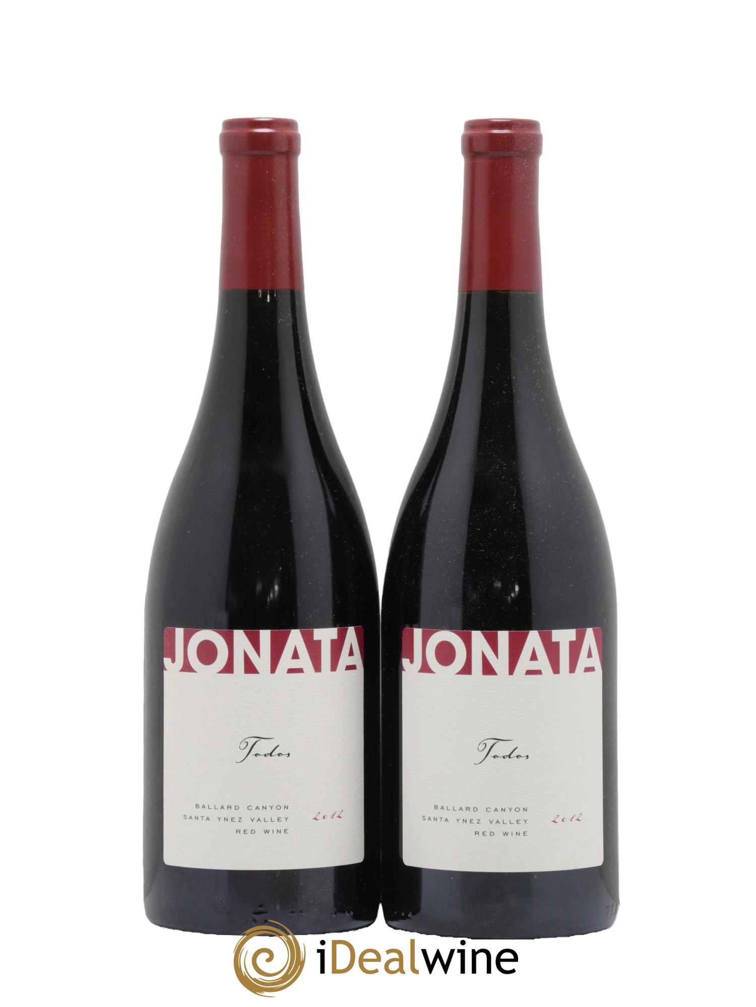 USA Todos Jonata 2012 - Lot de 2 bouteilles - 0