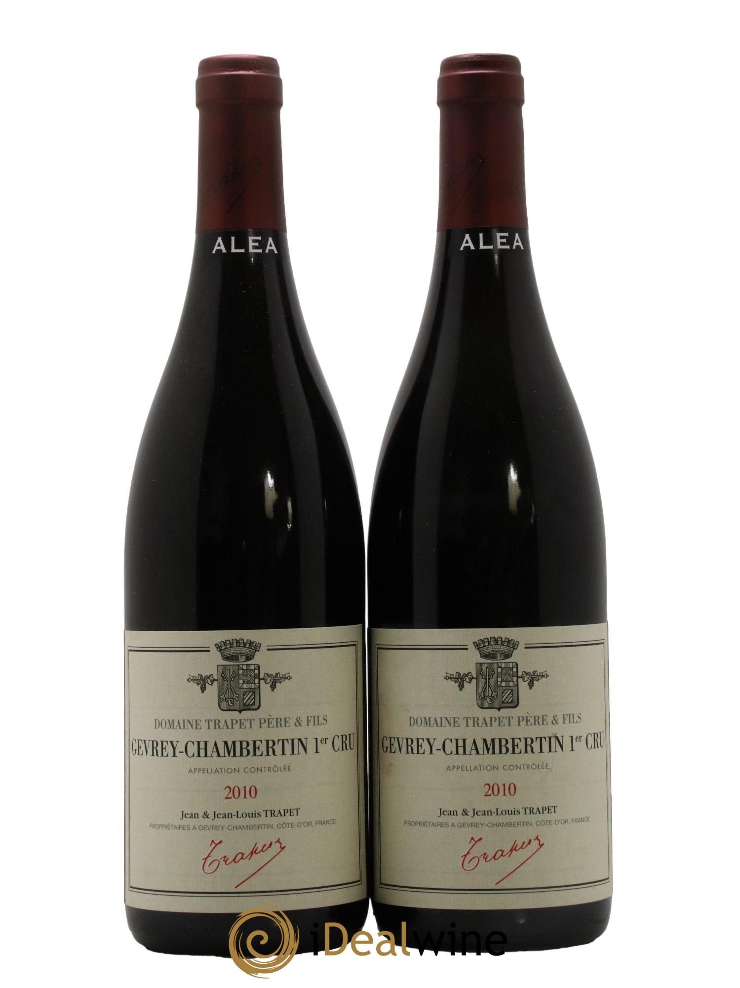 Gevrey-Chambertin 1er Cru Aléa Domaine Trapet 2010 - Lot de 2 bouteilles - 0