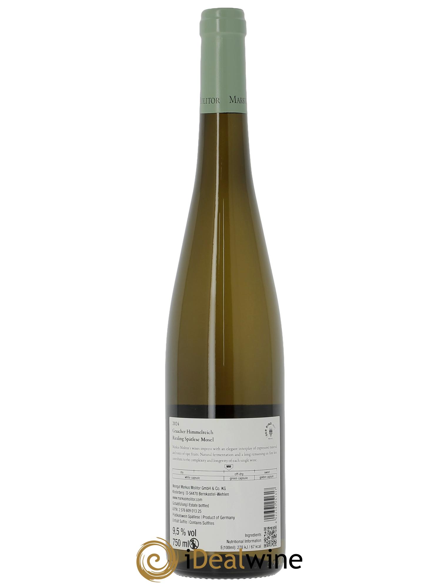 Riesling Markus Molitor Graacher Himmelreich Spätlese 2024 - Lotto di 1 bottiglia - 1