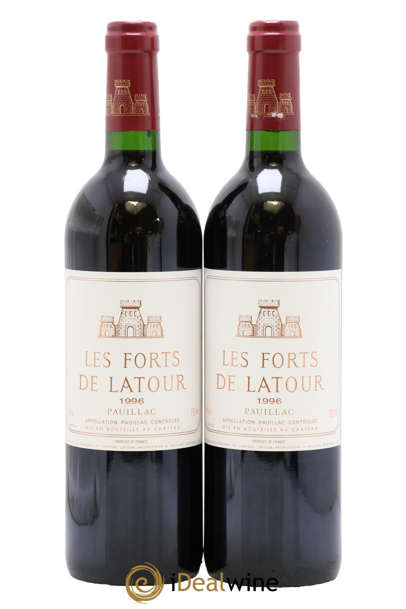 Les Forts de Latour Second Vin 1996 - Lot de 2 bouteilles - 0