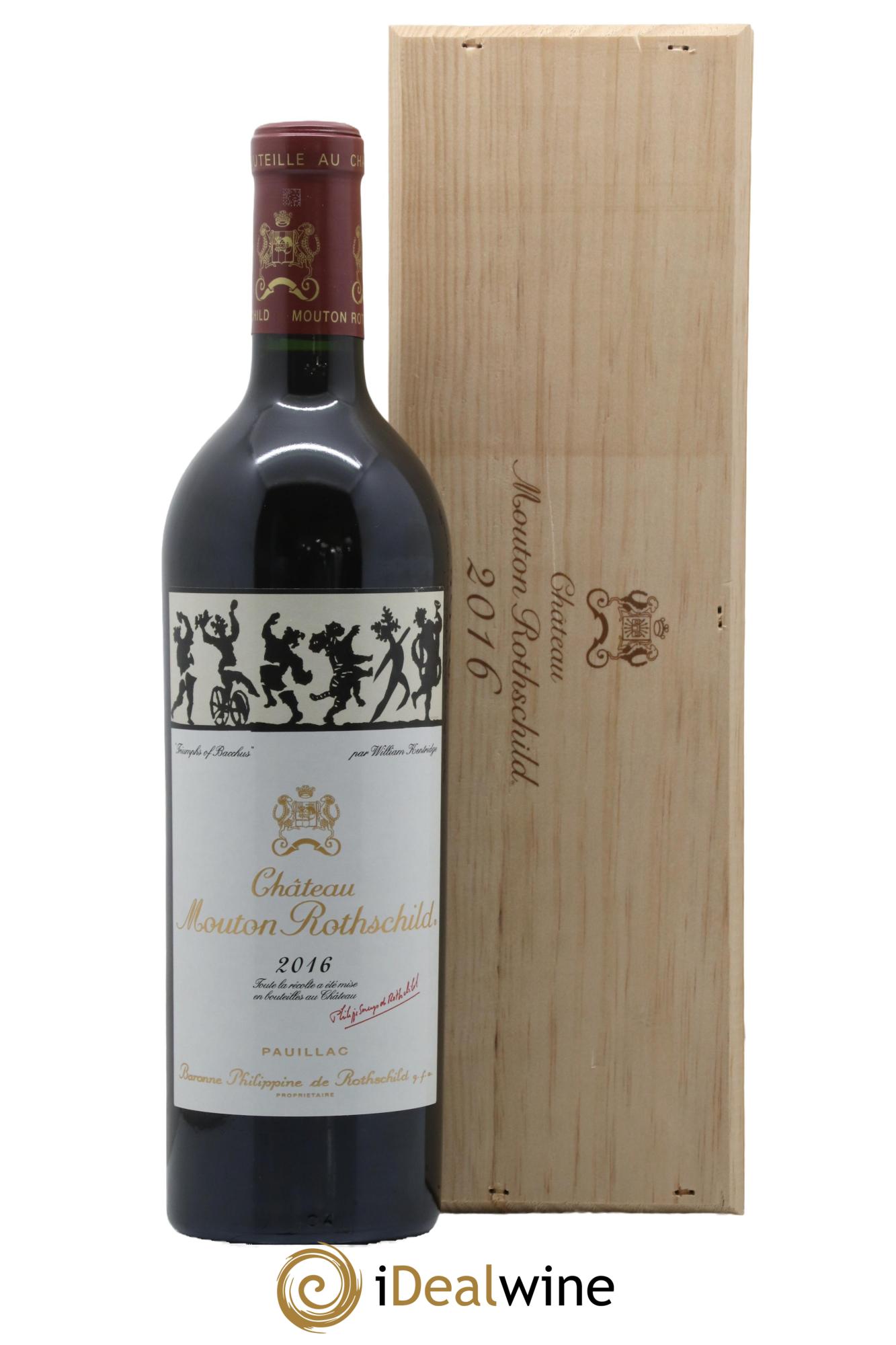 Château Mouton Rothschild 1er Grand Cru Classé 2016 - Lot de 1 bouteille - 1