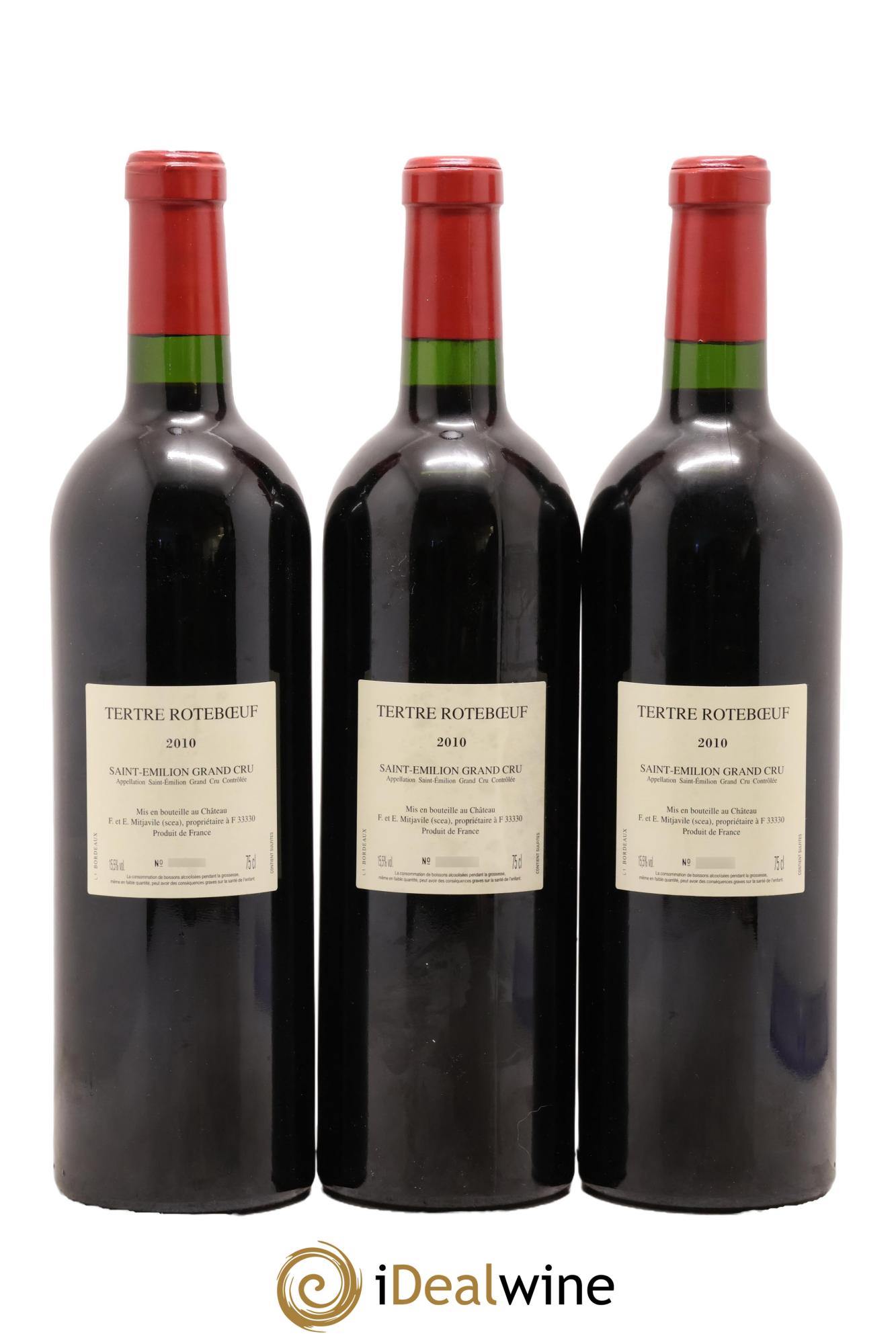 Château Tertre Roteboeuf 2010 - Lot de 3 bouteilles - 1